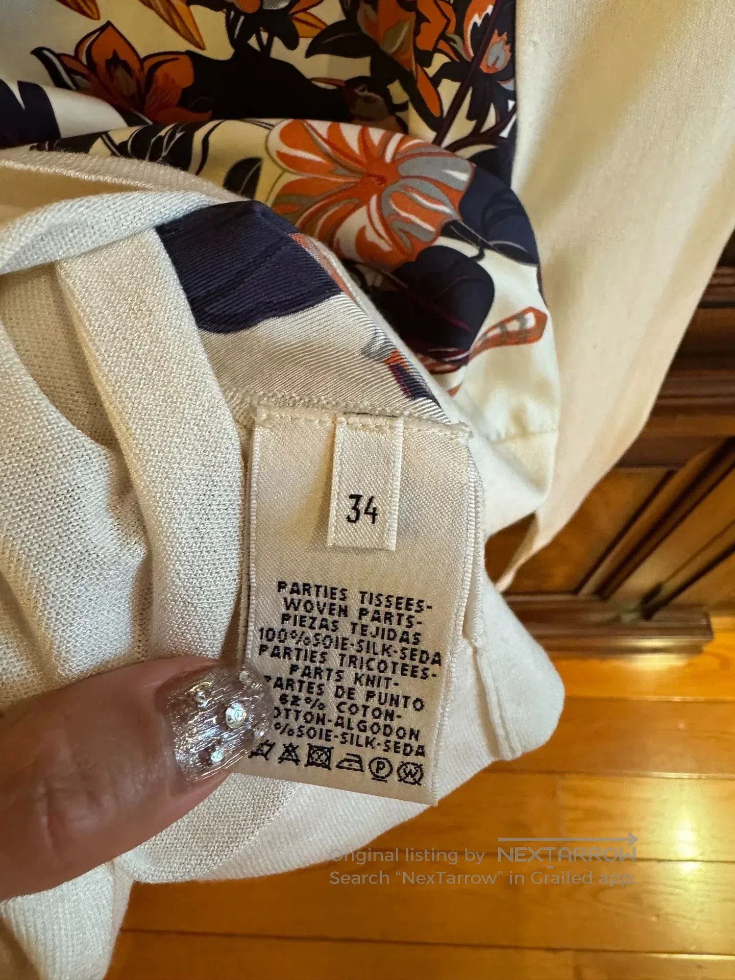 Hermes Hermes Silk Cotton Printed Pullover Top. Size US XS / EU 42 / 0 - 4 Thumbnail
