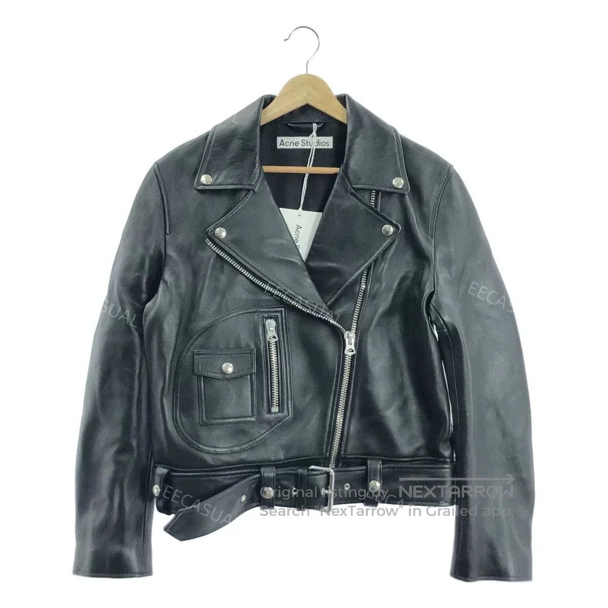 Acne Studios Black Leather Biker Jacket for Women. Size XXS / US 00 / IT 34 - 1 Thumbnail