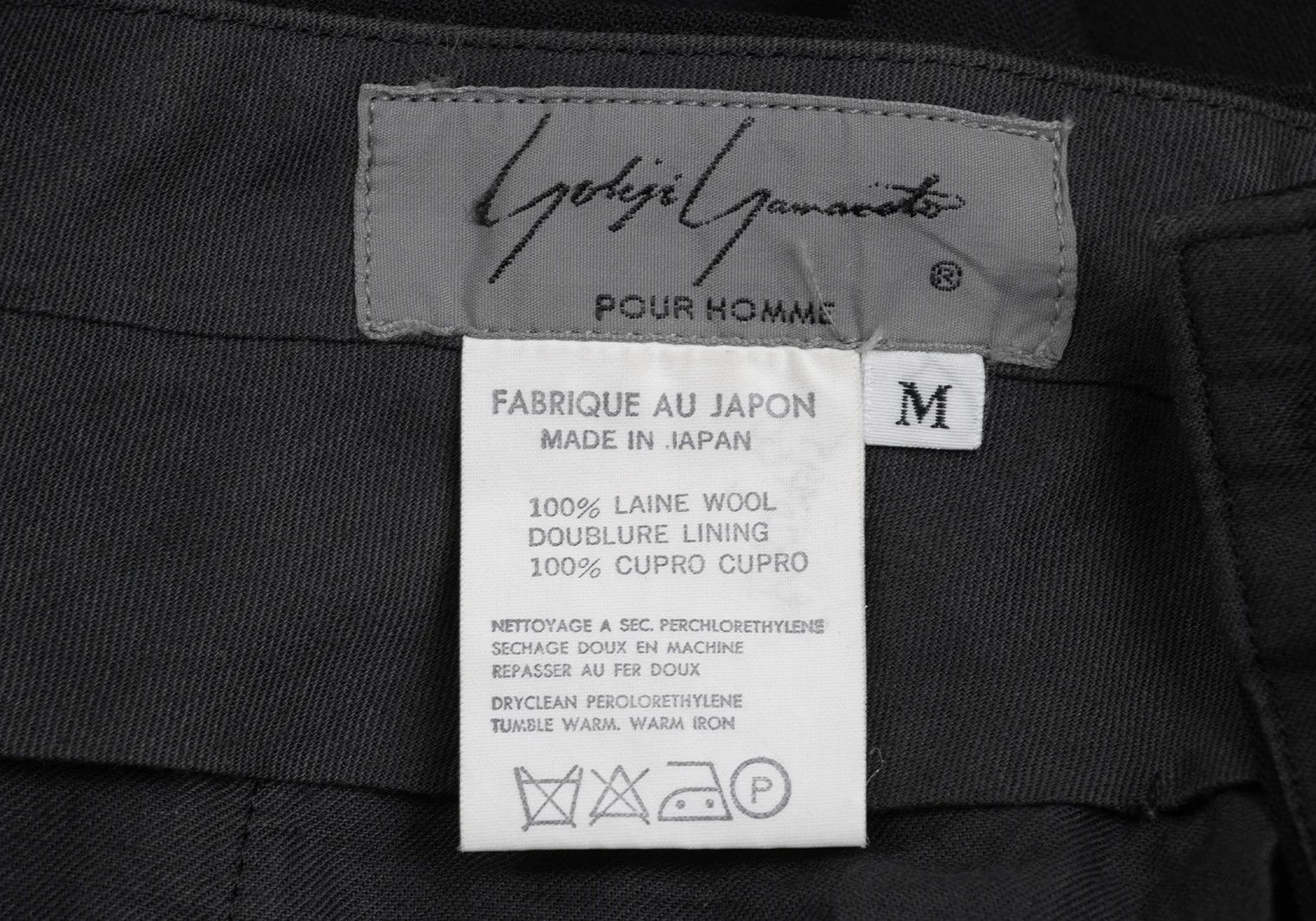 Yohji Yamamoto Yohji Yamamoto Wool Back Belt Tapered Pants Size US 38 / EU 54 - 16 Thumbnail