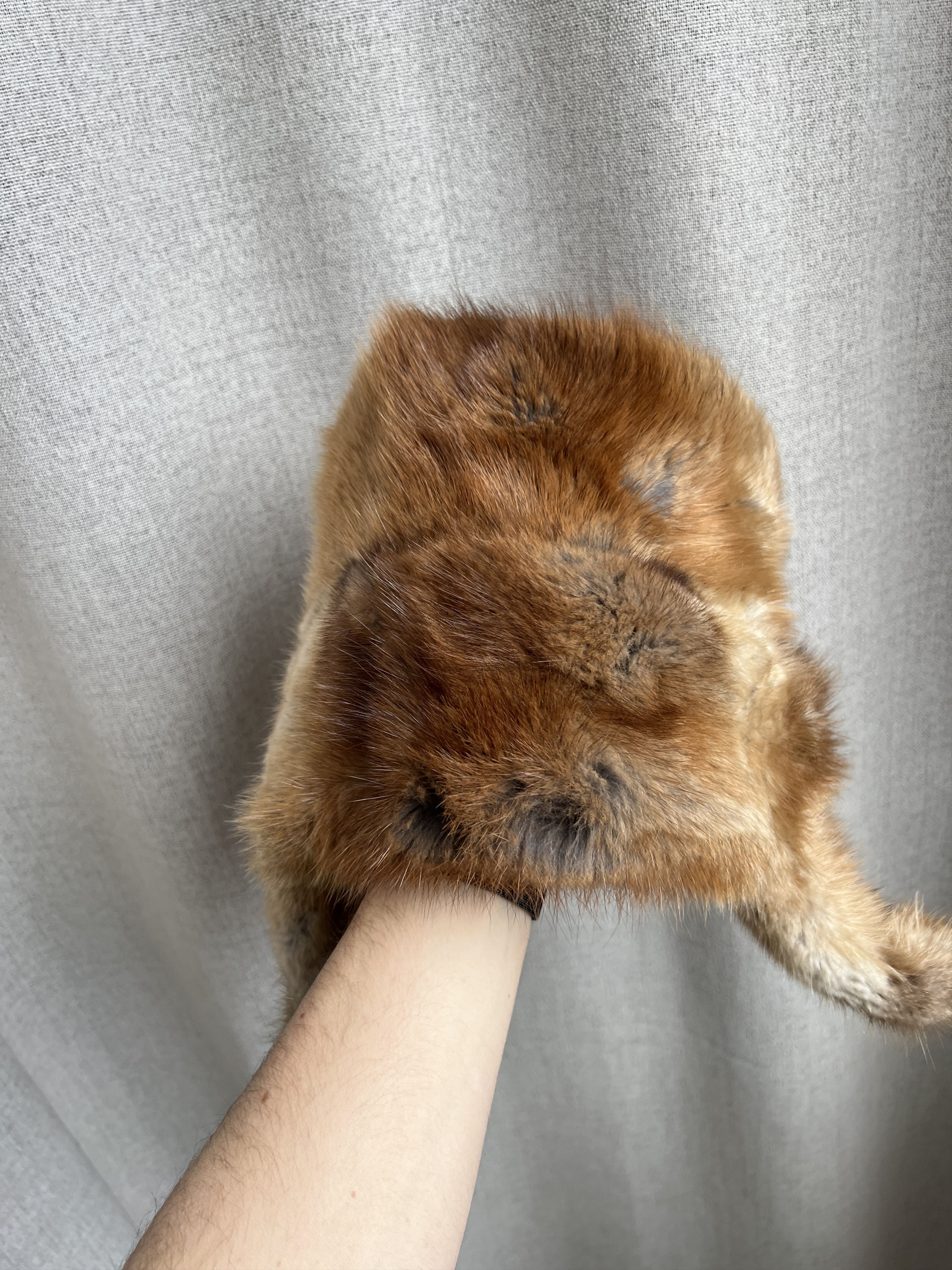 Vintage Vintage Avant Garde Real Fox Fur Brown Ushanka Hat Size ONE SIZE - 10 Thumbnail
