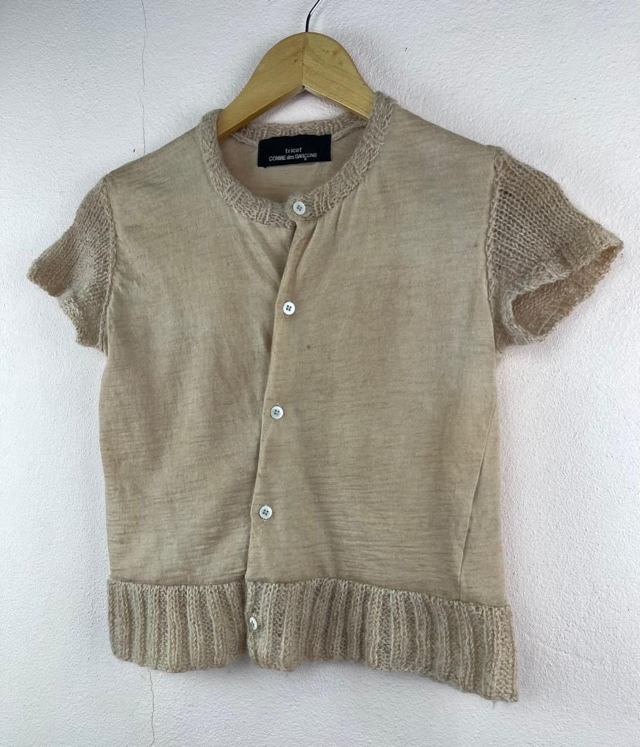 Tricot Comme des Garcons AD1999 Rei Kawakubo Wool Knit Top Size XS / US 0-2 / IT 36-38 - 2 Thumbnail