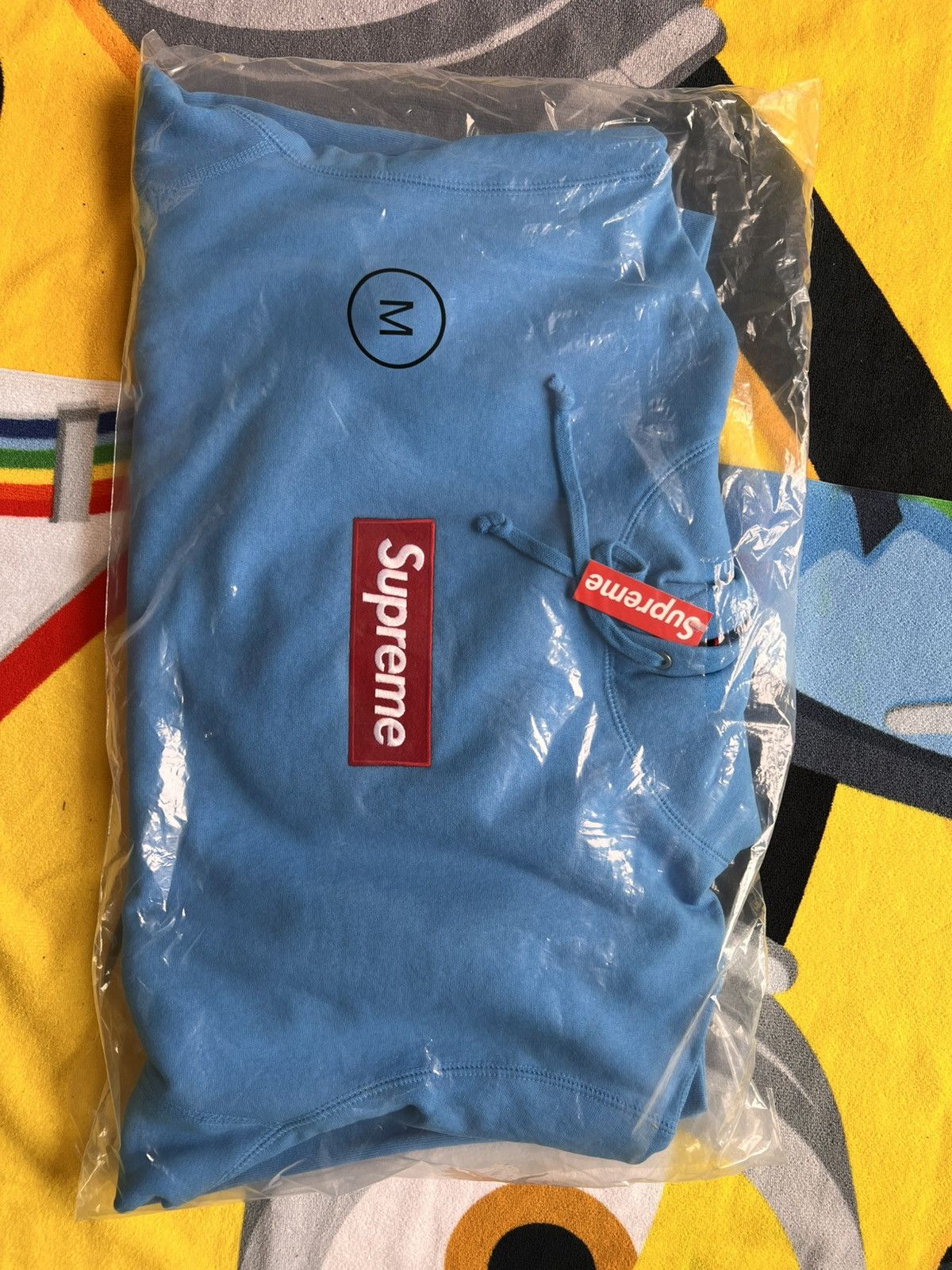 Supreme Supreme Box Logo Hooded Sweatshirt CYAN light blue navy sky Size US M / EU 48-50 / 2 - 20 Thumbnail