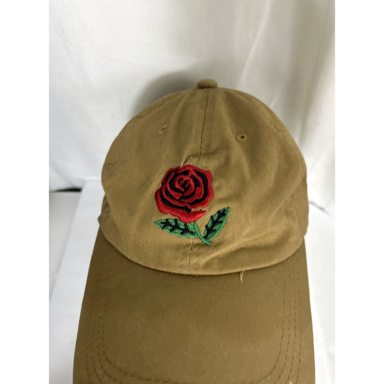 The Hundreds The Hundreds Rose Hat Baseball Cap Adult Adjustable Strapback Beige Tan/Beige Size ONE SIZE - 3 Thumbnail