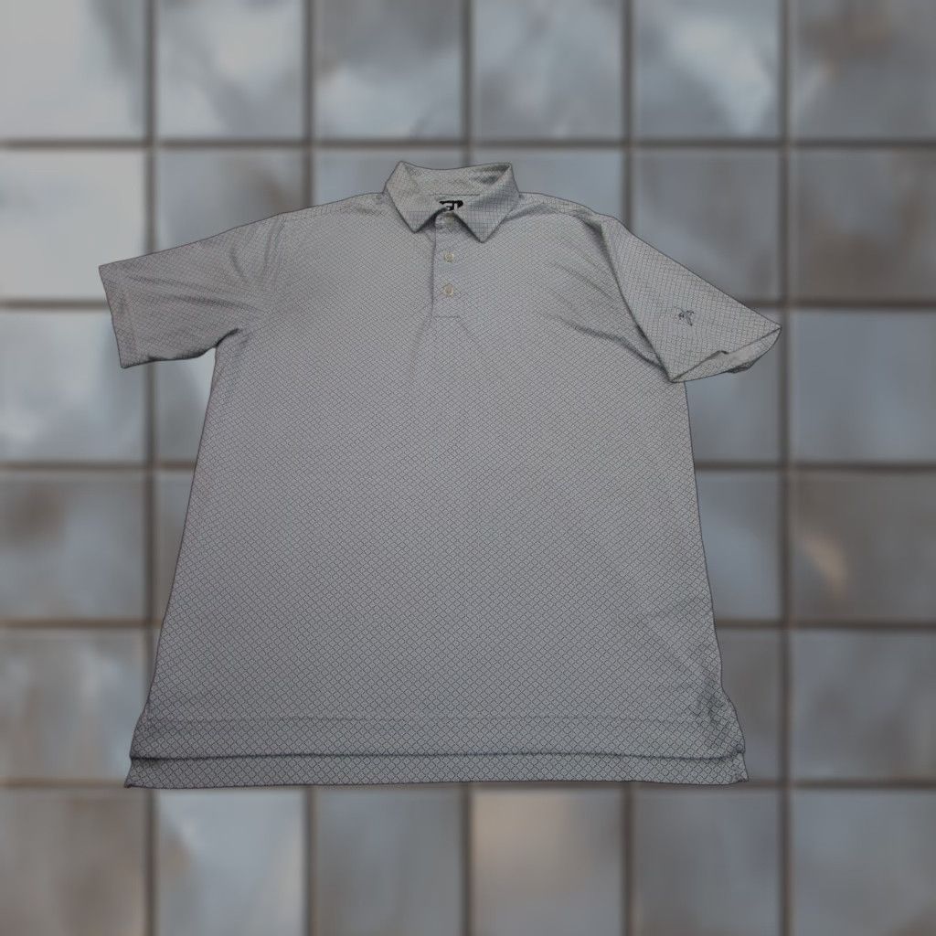 Footjoy FootJoy Polo Shirt Mens M Blue White Diamond Argyle 1959 Country Club Golf Shirt Mens M Blue White Argyle Diamond FootJoy Polo 1959 Country Club Golf Size US M / EU 48-50 / 2 - 1 Thumbnail