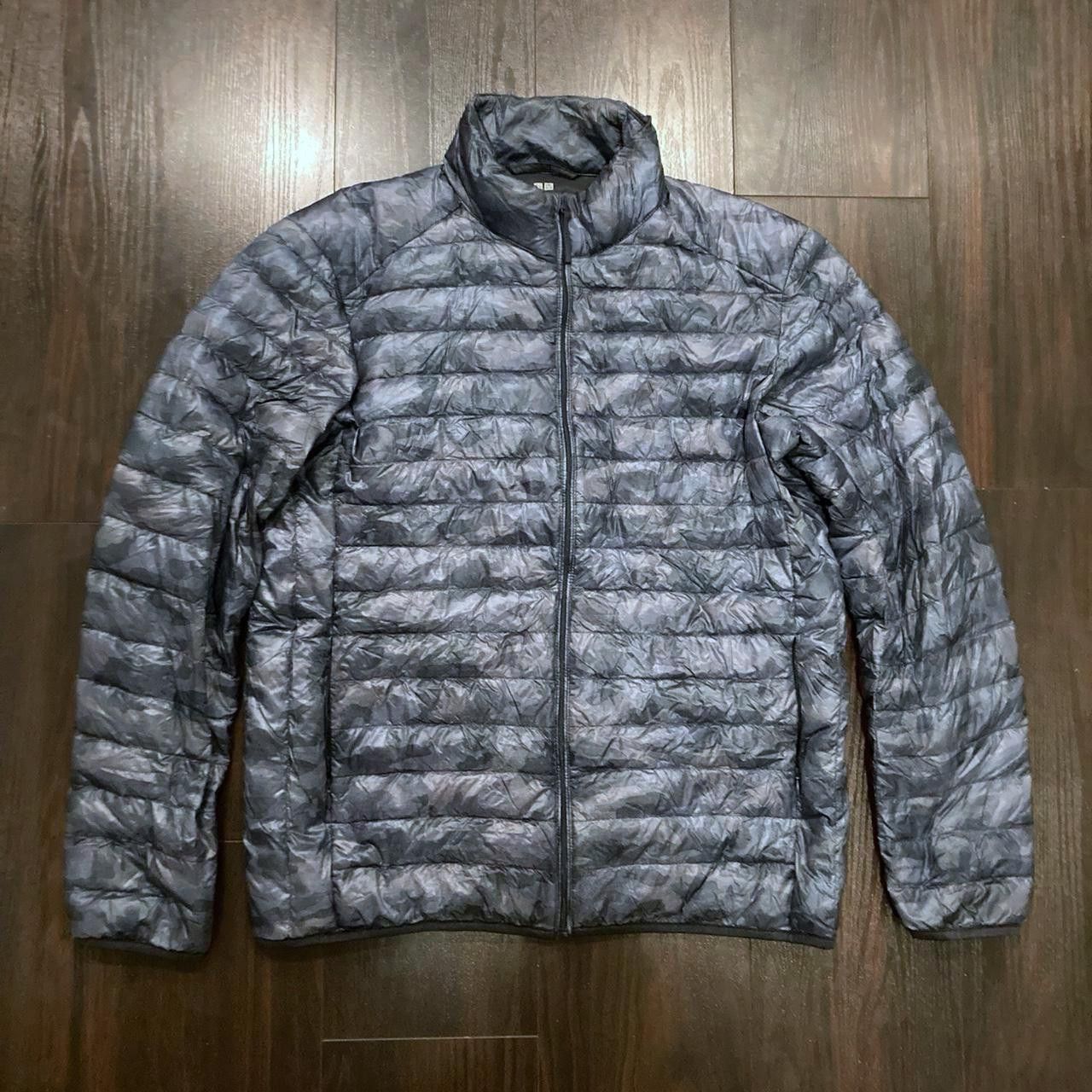 Uniqlo Uniqlo Blue Digi Camo Puffer Jacket Size Large - Rare! Size US L / EU 52-54 / 3 - 1 Thumbnail