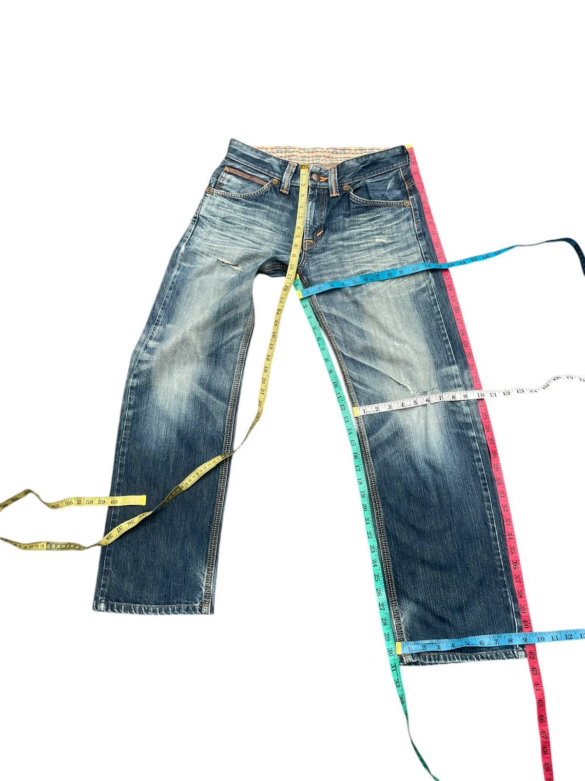 Edwin Vintage Edwin 444XVS Distresed Jeans Size US 33 - 12 Thumbnail