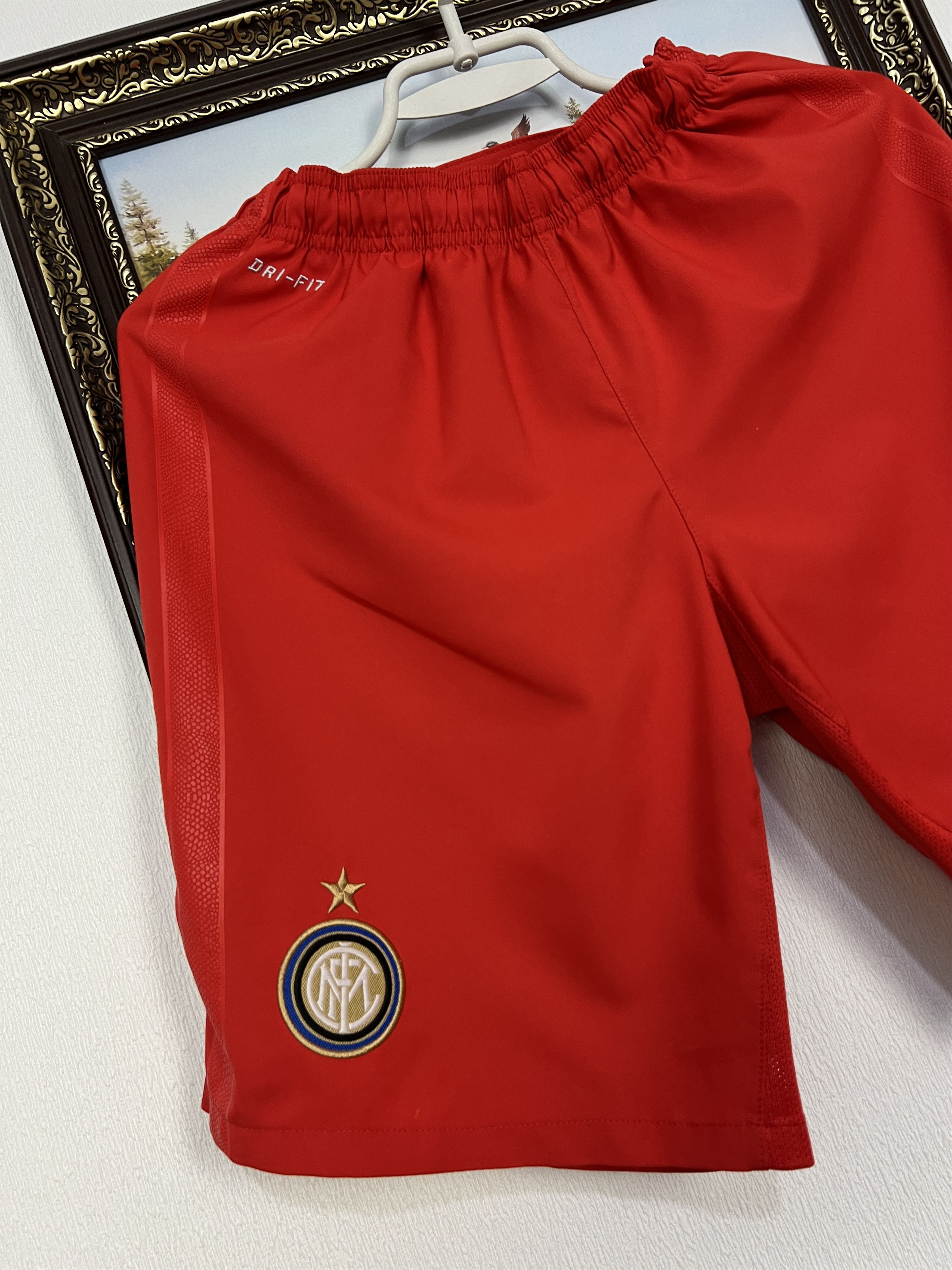 Nike Nike Inter Milan Football Shorts Soccer Red Mens Athletic M Size US 32 / EU 48 - 3 Thumbnail