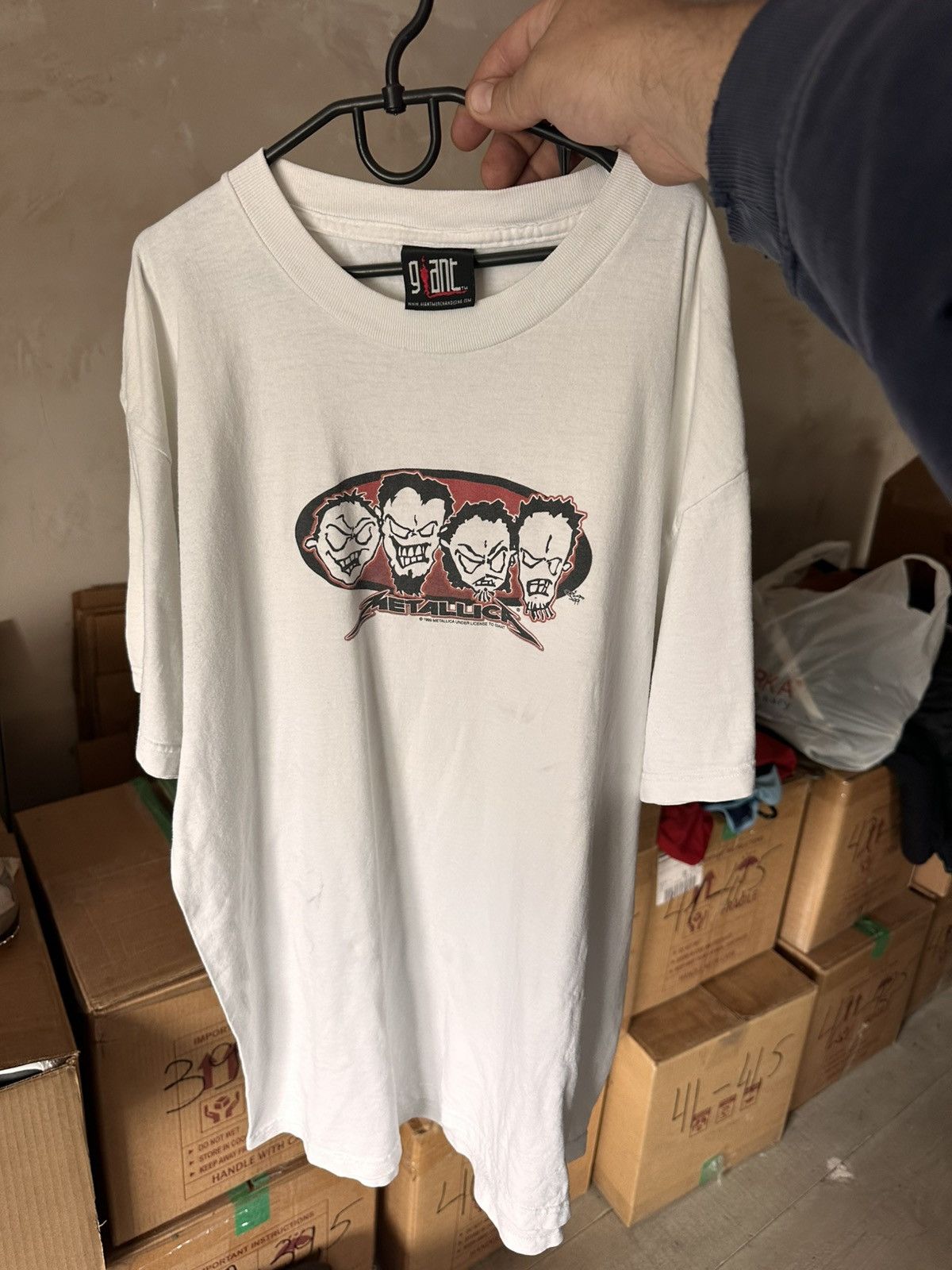 Band Tees × Giant × Metallica Vintage Rock Band Tee Metallica 1999 Tour T Shirt - L Size US L / EU 52-54 / 3 - 9 Thumbnail
