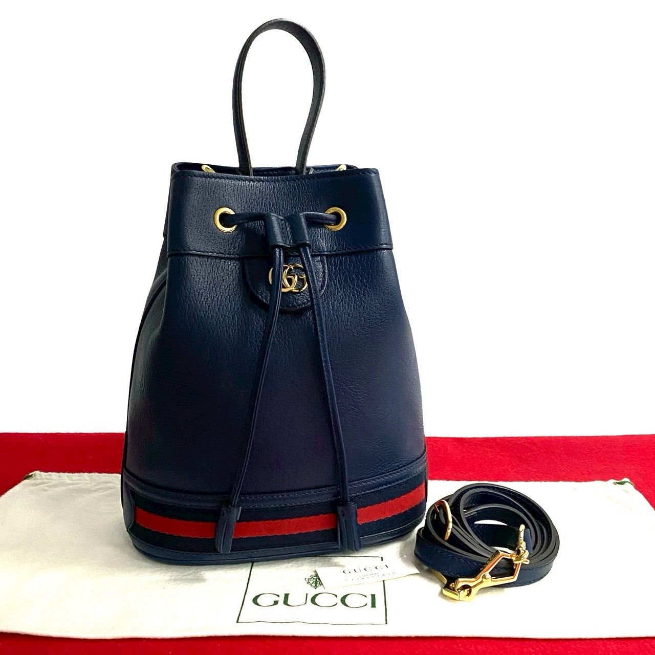 Gucci Gucci Shoulder Bag Blue Leather Size ONE SIZE - 1 Thumbnail