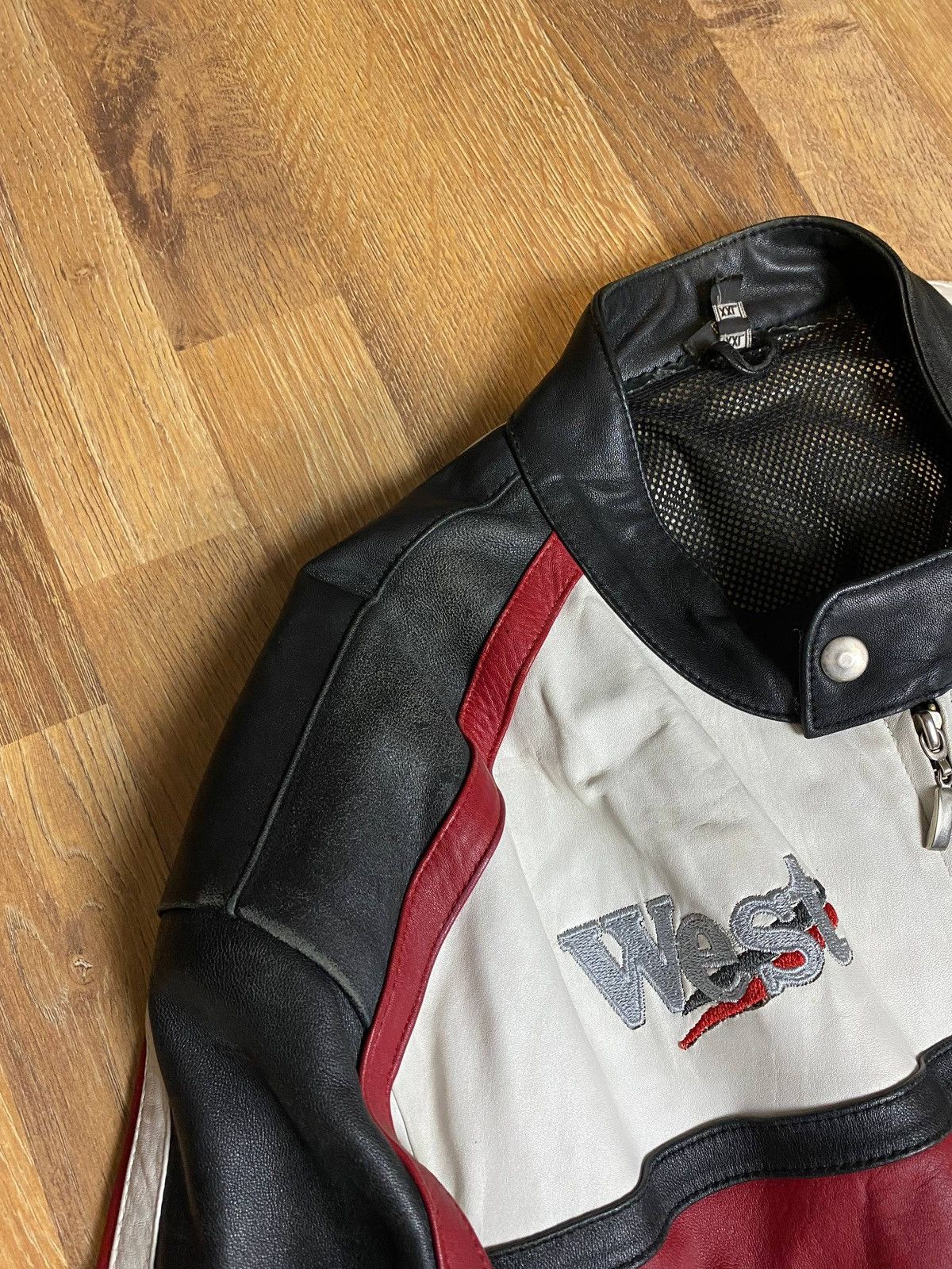 Other McLaren Mercedes Benz Vintage Leather Jacket Racing Nylon Size US XL / EU 56 / 4 - 5 Thumbnail
