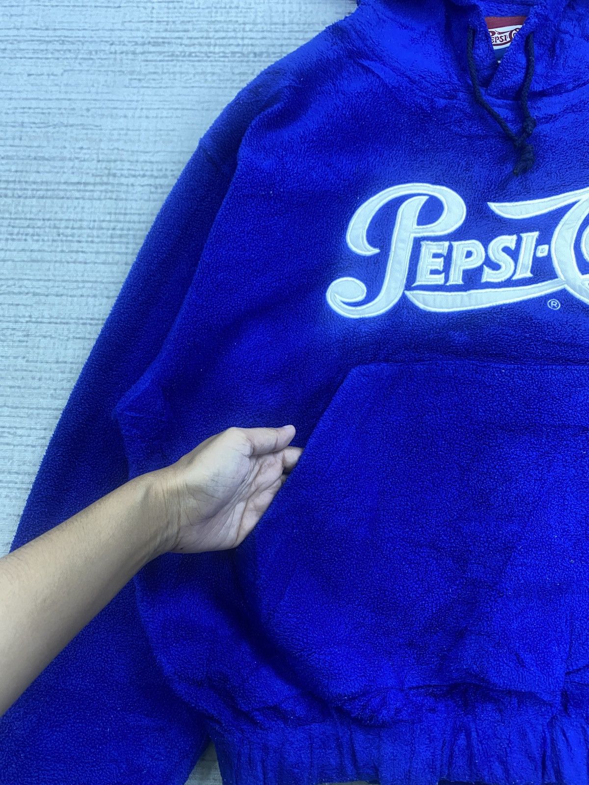 Pepsi × Vintage Vintage Pepsi Cola Embroidery Logo Blue Colour Hoodie Size US M / EU 48-50 / 2 - 7 Thumbnail