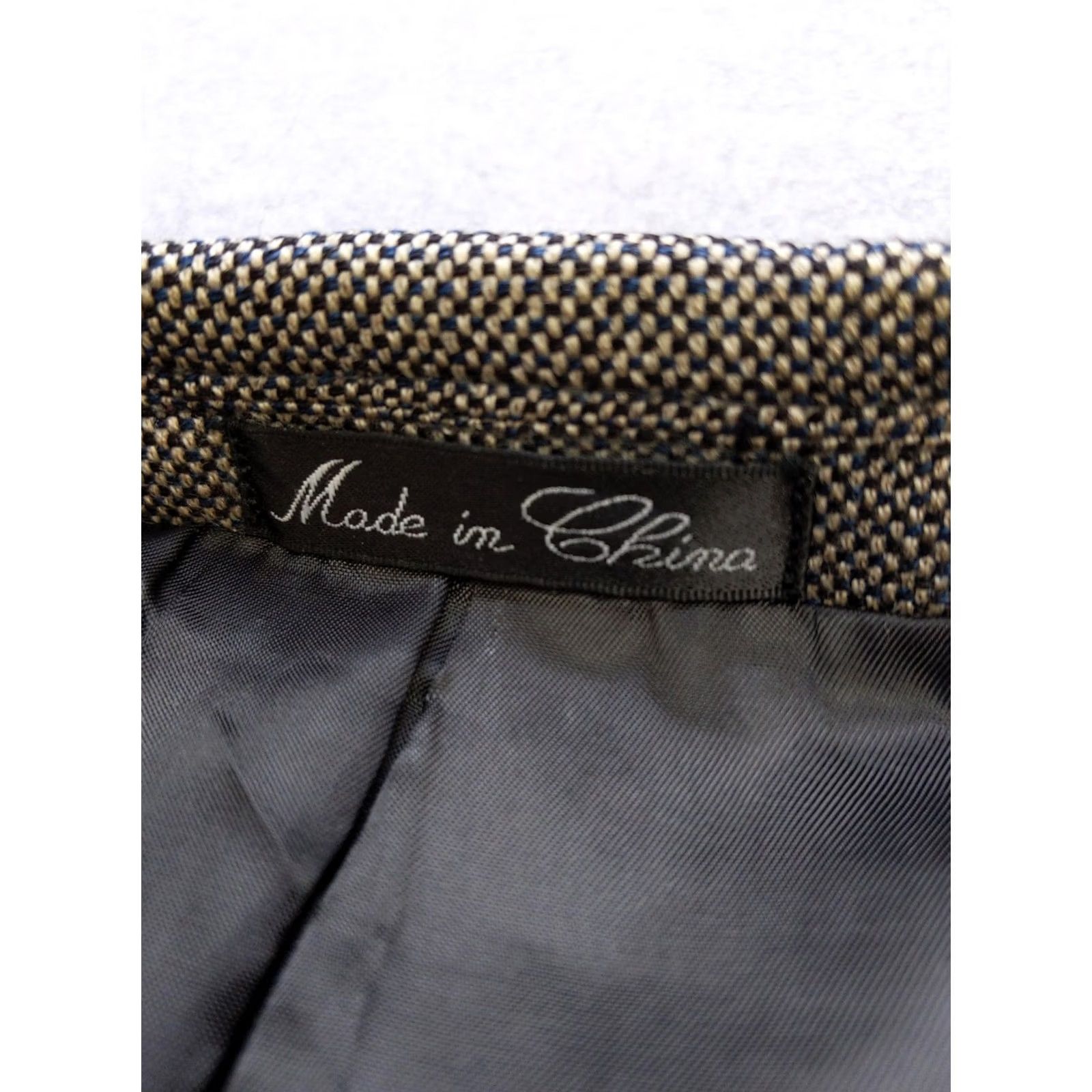 Vintage Cezar Del Prado Blazer Mens 42L Wool Sport Coat Jacket Notch Lapel Two-Button Single-Breasted Office Wear Brown Wool Herringbone 2 Piece Mens Long Size 42R - 4 Thumbnail