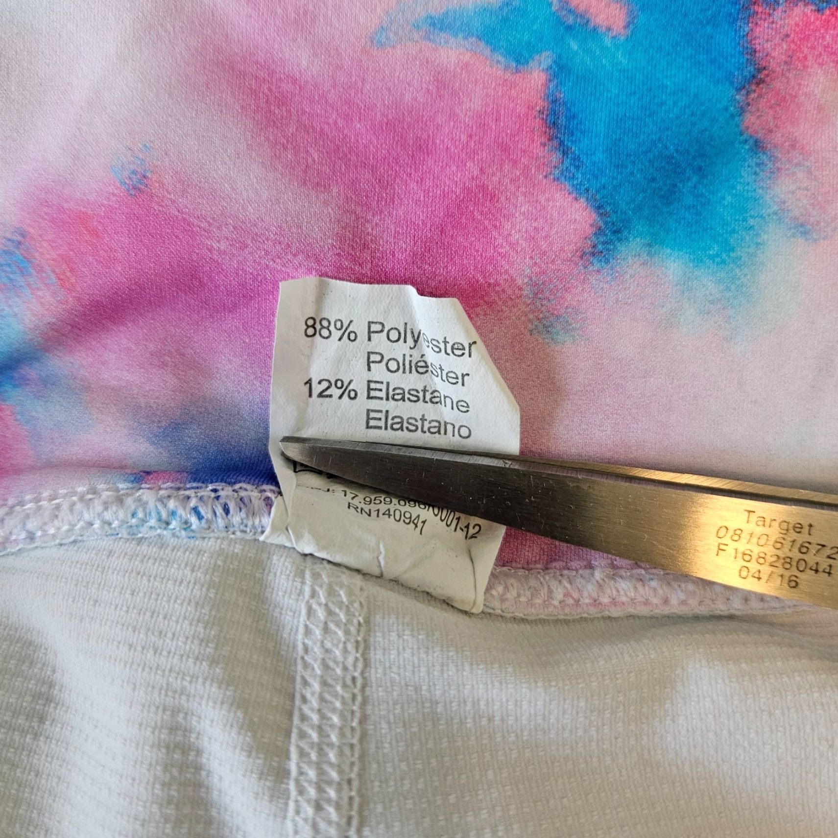 Vintage Dona Jo Womens Skort XL Pink Blue Tie Dye Pull On Short Skirt Athletic Tennis Summer Spring Size ONE SIZE - 3 Thumbnail