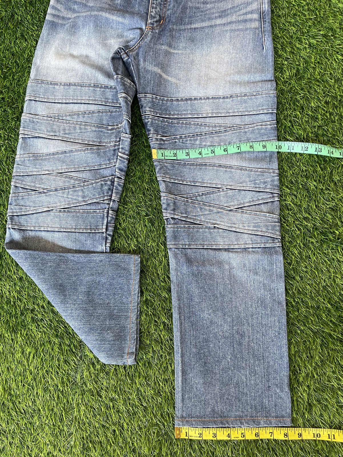Undercover × Vandalize Vintage 90s🔥VANDALIZE✖️UNDERCOVER🔥Double PatchWork Denim Size US 34 / EU 50 - 9 Thumbnail