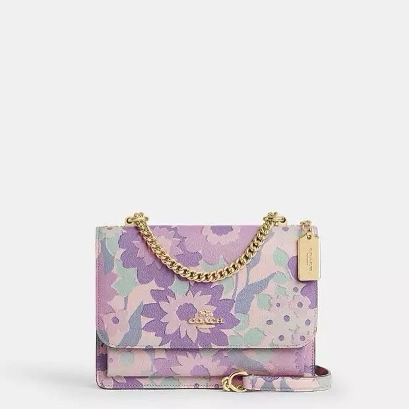 Coach NWT Coach CBM06 Klare Crossbody Bag Floral Gold/Ivory Multi Size ONE SIZE - 7 Thumbnail