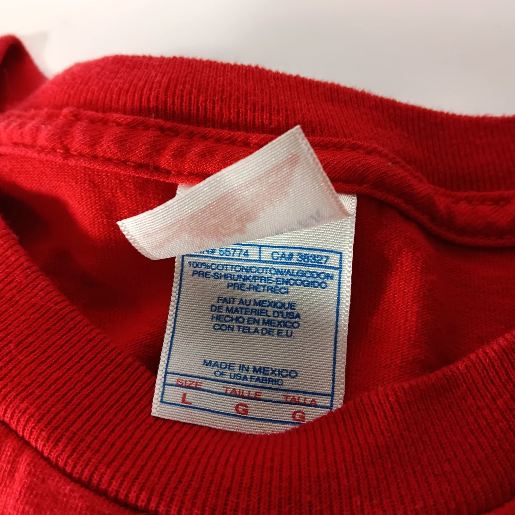 Vintage FAMOUS Tails Shirt T-Shirt Man L Red Classic Cars Tennessee River Crew Neck Cotton Short Sleeve Vintage Auto 80s 90s Mens Size US L / EU 52-54 / 3 - 5 Thumbnail