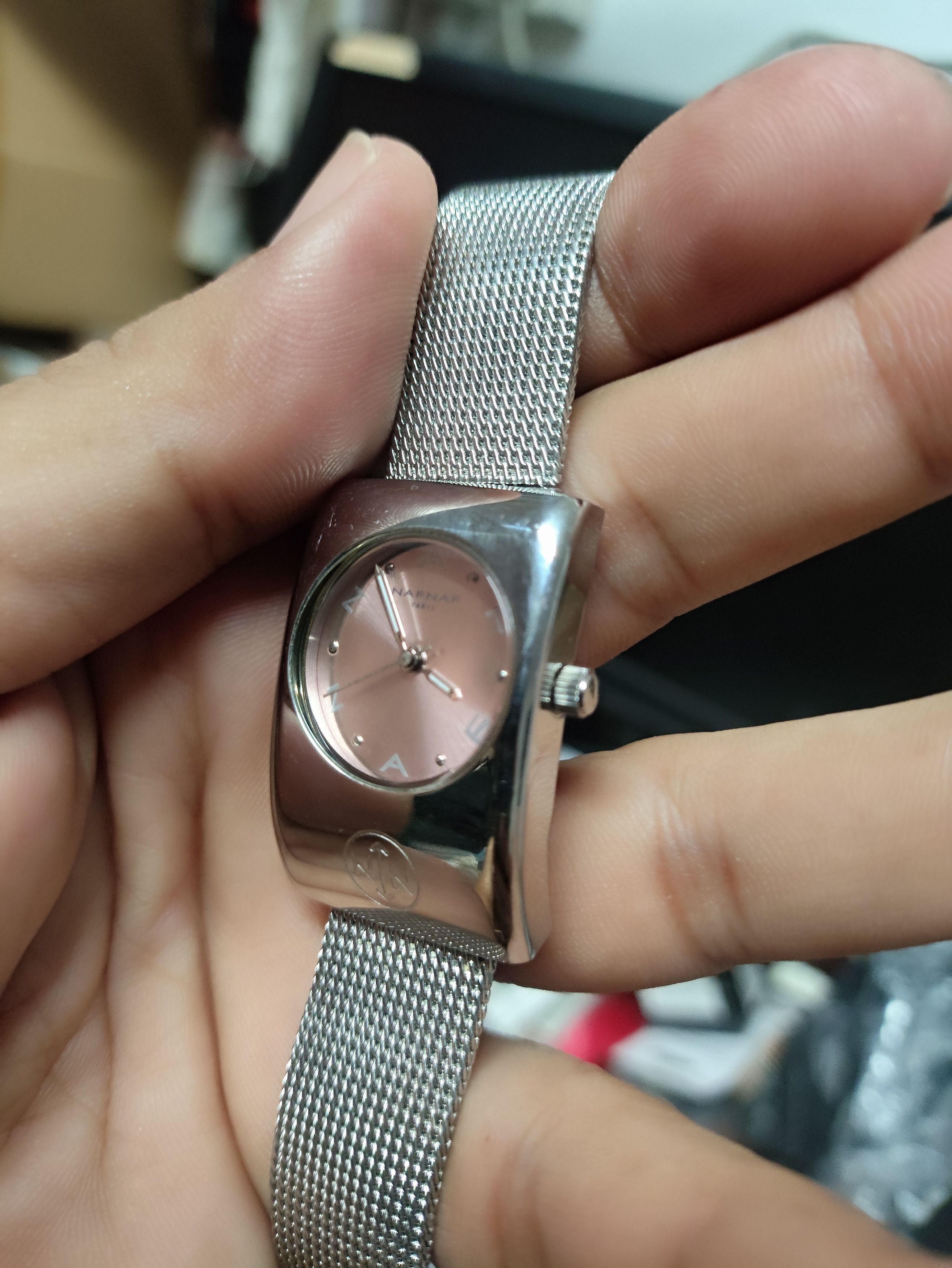 Japanese Brand Vintage TANK DESIGN WATCH BY NAFNAF JAPAN QUARTZ WATCH Size ONE SIZE - 3 Thumbnail