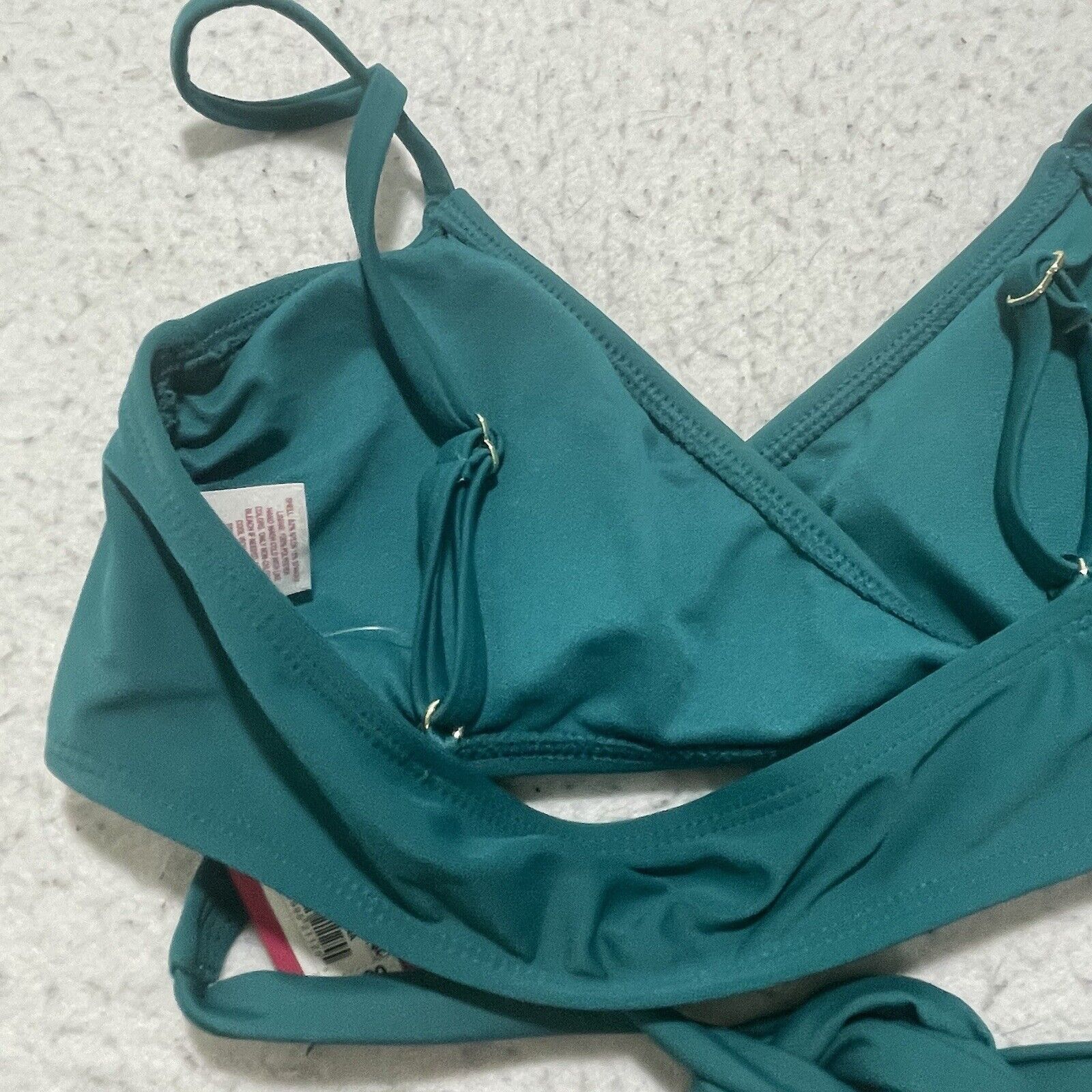 Other Xhilaration Medium (4-6) Teal Green Bralette Wrap Bikini Top Size ONE SIZE - 11 Thumbnail