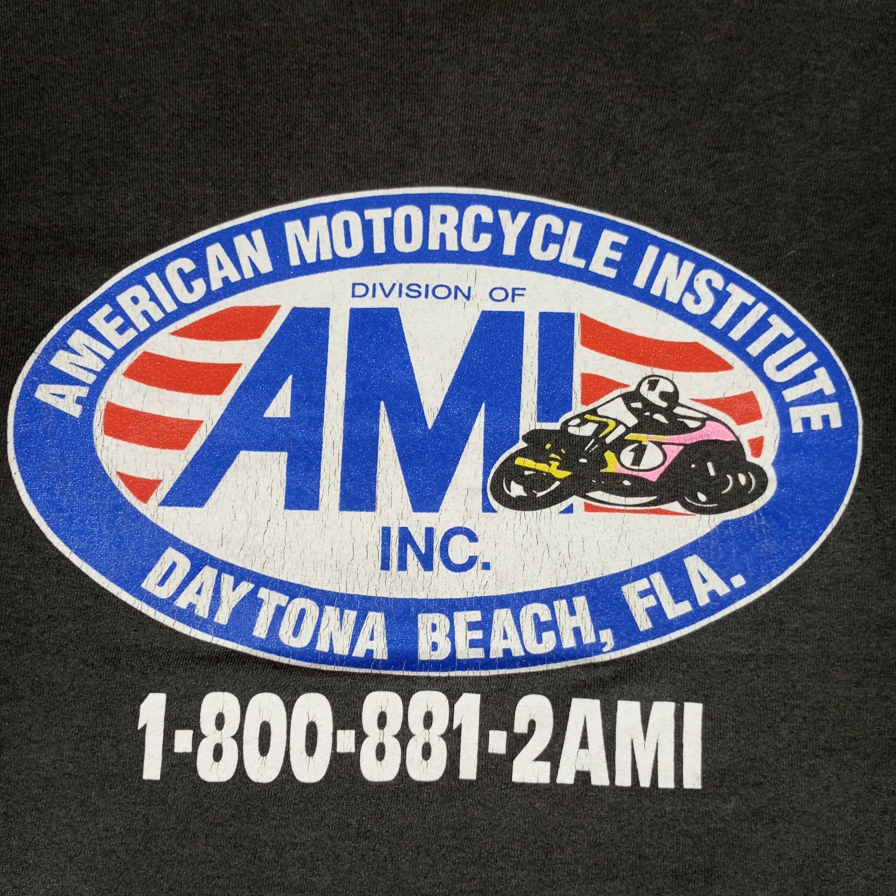 Vintage American Motorcycle Institute Daytona Beach Sweatshirt Size US S / EU 44-46 / 1 - 2 Thumbnail
