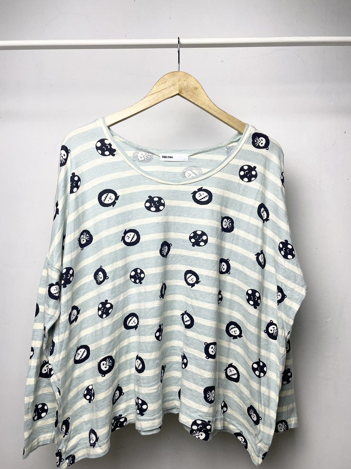 Designer × Issey Miyake × Ne-Net Ne-net full print long sleeve baggy shirt Size L / US 10 / IT 46 - 2 Thumbnail