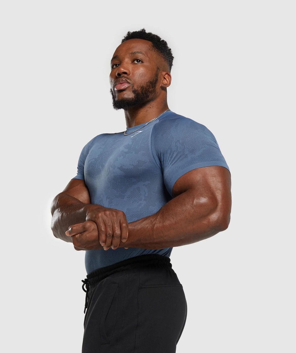 Gymshark 🇺🇸 ❗️NEW Gymshark Geo Seamless Training T-Shirt Y2K onyx style Size US M / EU 48-50 / 2 - 4 Thumbnail