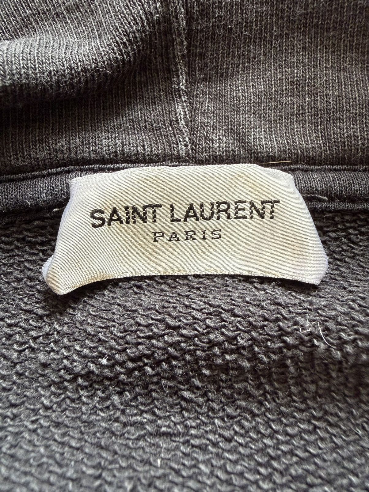 Saint Laurent Paris FW18 Saint Laurent camo logo script black hoodie XXL archive Size US XXL / EU 58 / 5 - 21 Thumbnail