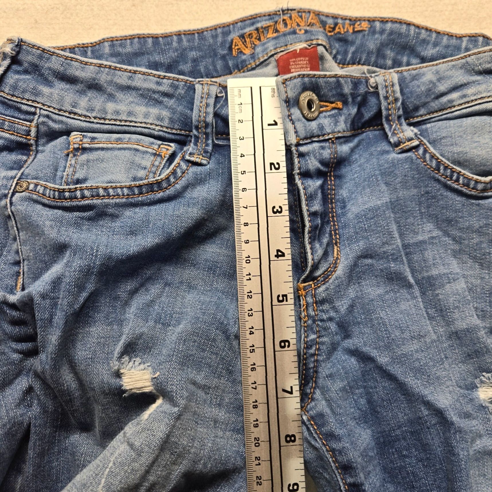 Vintage Arizona Women’s Jeans Denim Pants Size 7 Blue Straight Adult Women Size 28" / US 6 / IT 42 - 5 Thumbnail