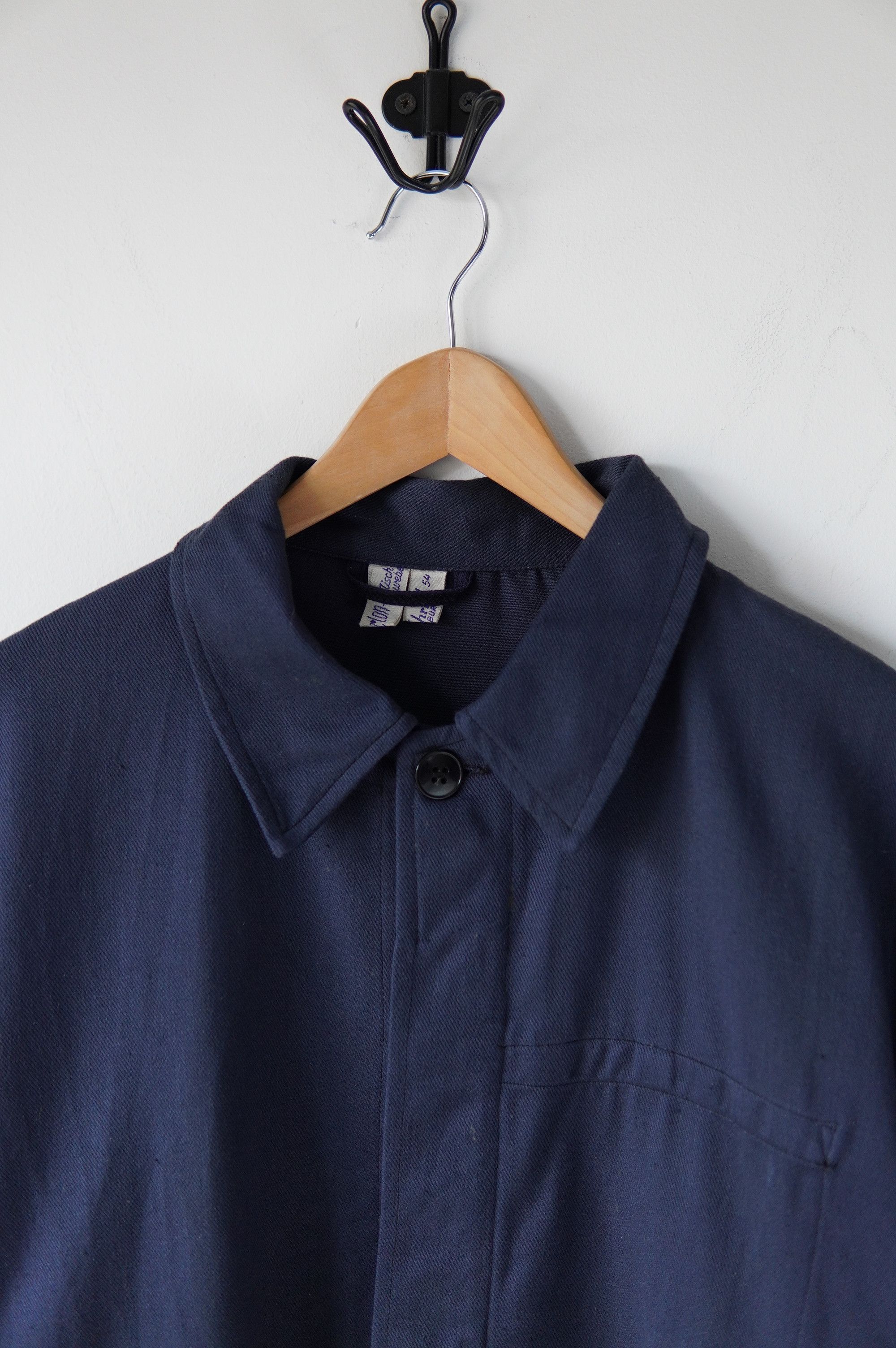 Le Laboureur Rare Deadstock 80s Fortschritt Germany French Chore Jacket Size US L / EU 52-54 / 3 - 3 Thumbnail