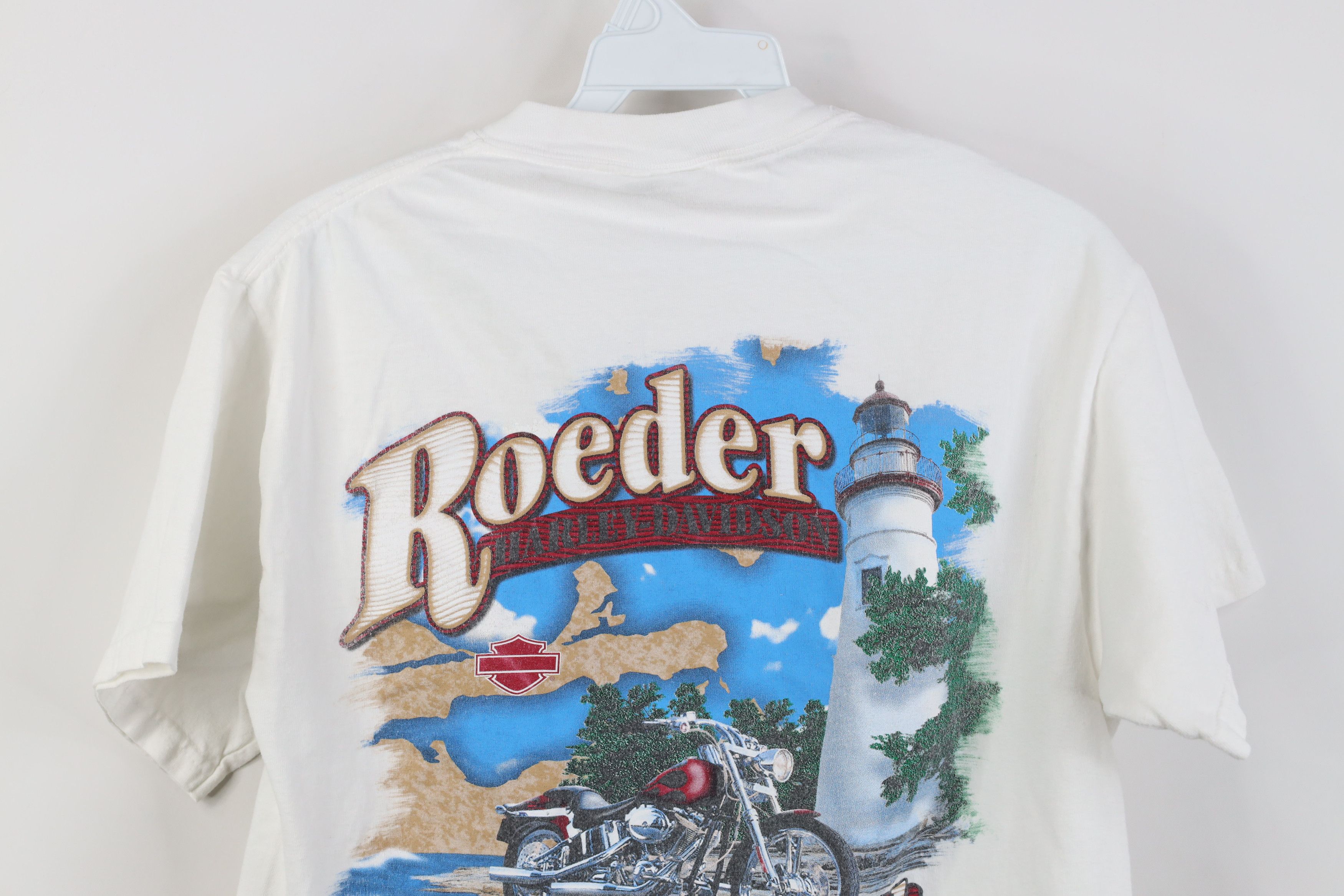 Harley Davidson Vintage Y2K 2004 Harley Davidson Stroke It T-Shirt White Size S / US 4 / IT 40 - 12 Thumbnail