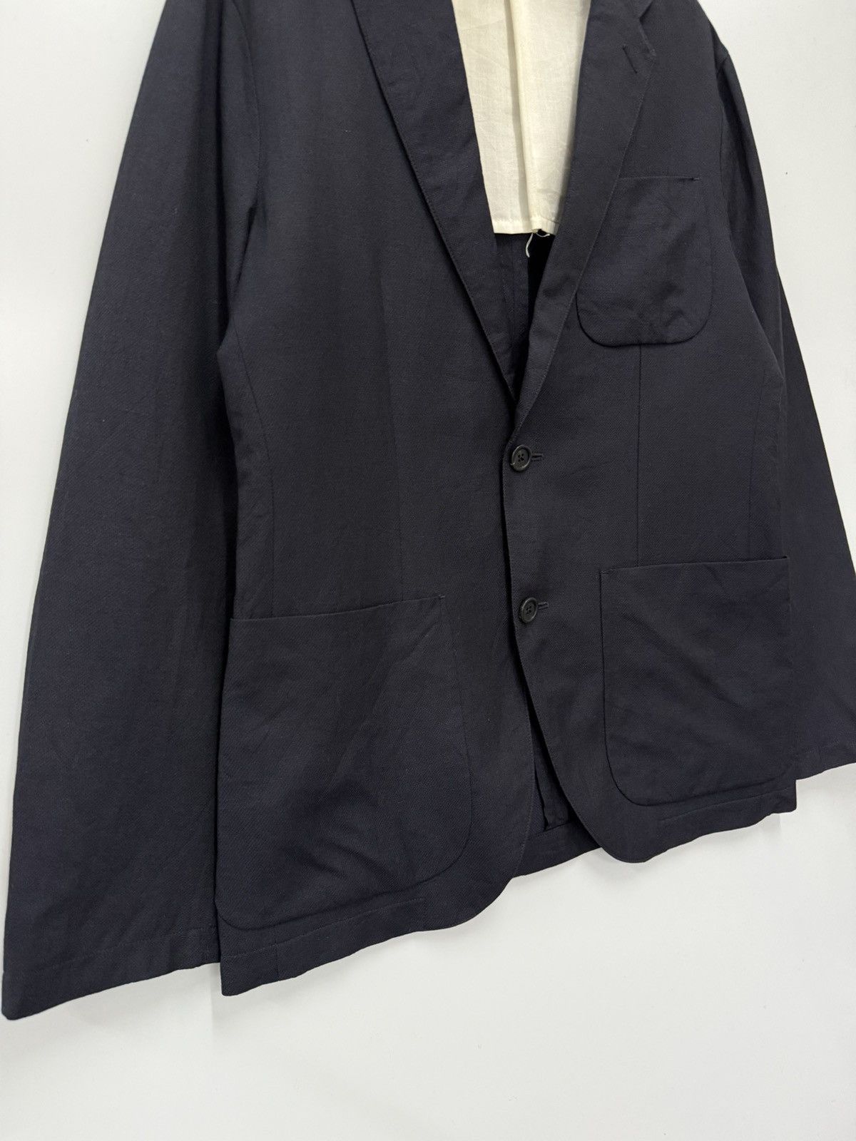 Margaret Howell 🔥 Margaret Howell Japan Dark Blue Slim Blazer Jacket - M Size US S / EU 44-46 / 1 - 3 Thumbnail