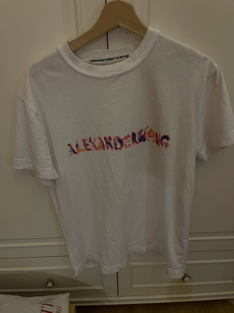 Alexander Wang Alexanderwang Short Sleeve Luminous T-shirt- Size XS / US 0-2 / IT 36-38 - 1 Thumbnail