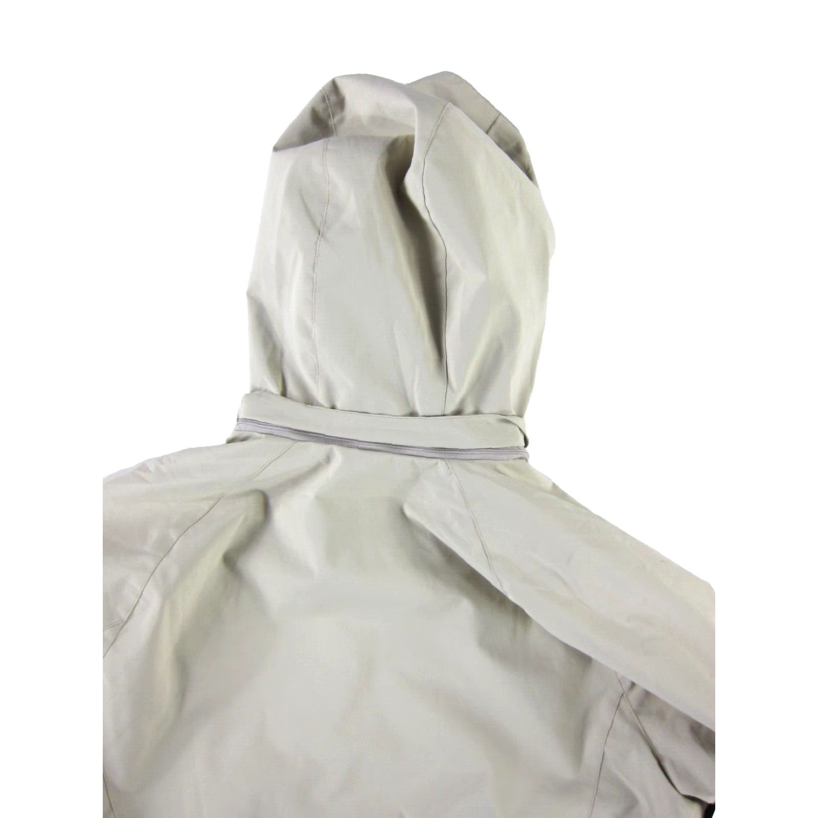 Vintage Diamond Candy Windbreaker Jacket Women Ivory Grey Fleece Line Full Zip Hood XL Size XL / US 12-14 / IT 48-50 - 7 Thumbnail