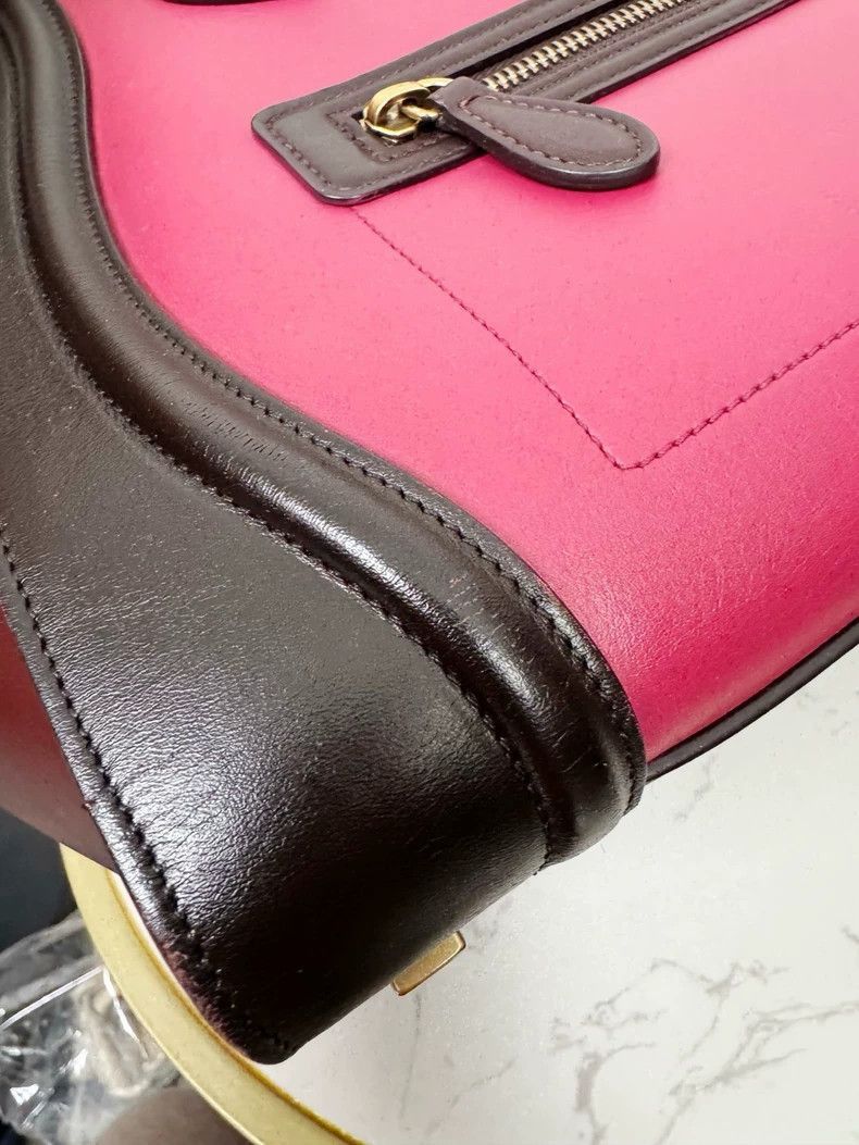 Celine Celine Pink Smiley Face Bag, Gently Used Size ONE SIZE - 6 Thumbnail