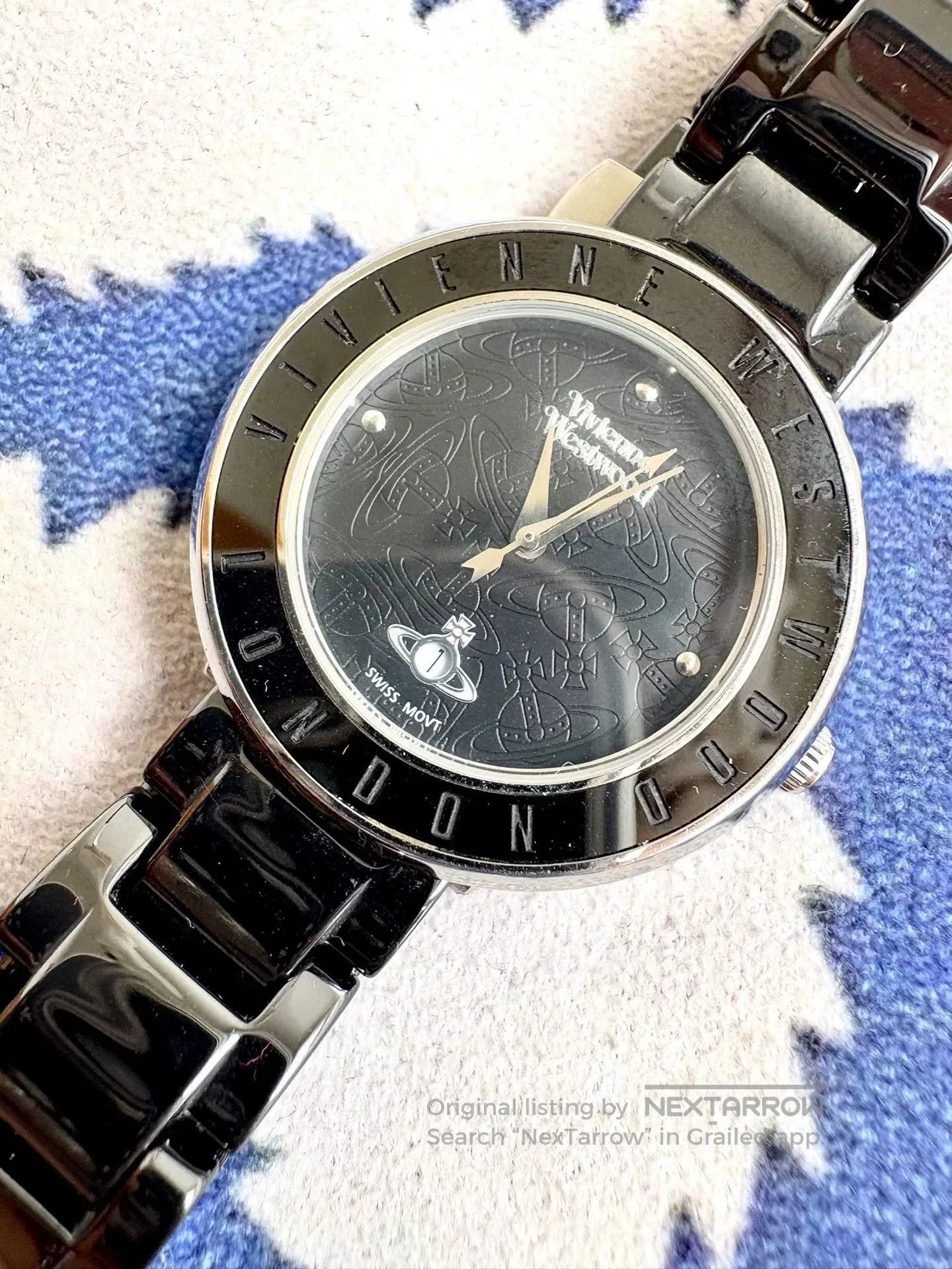 Vivienne Westwood Vivienne Westwood Vintage Black Saturn Ceramic Watch. Size ONE SIZE - 2 Thumbnail