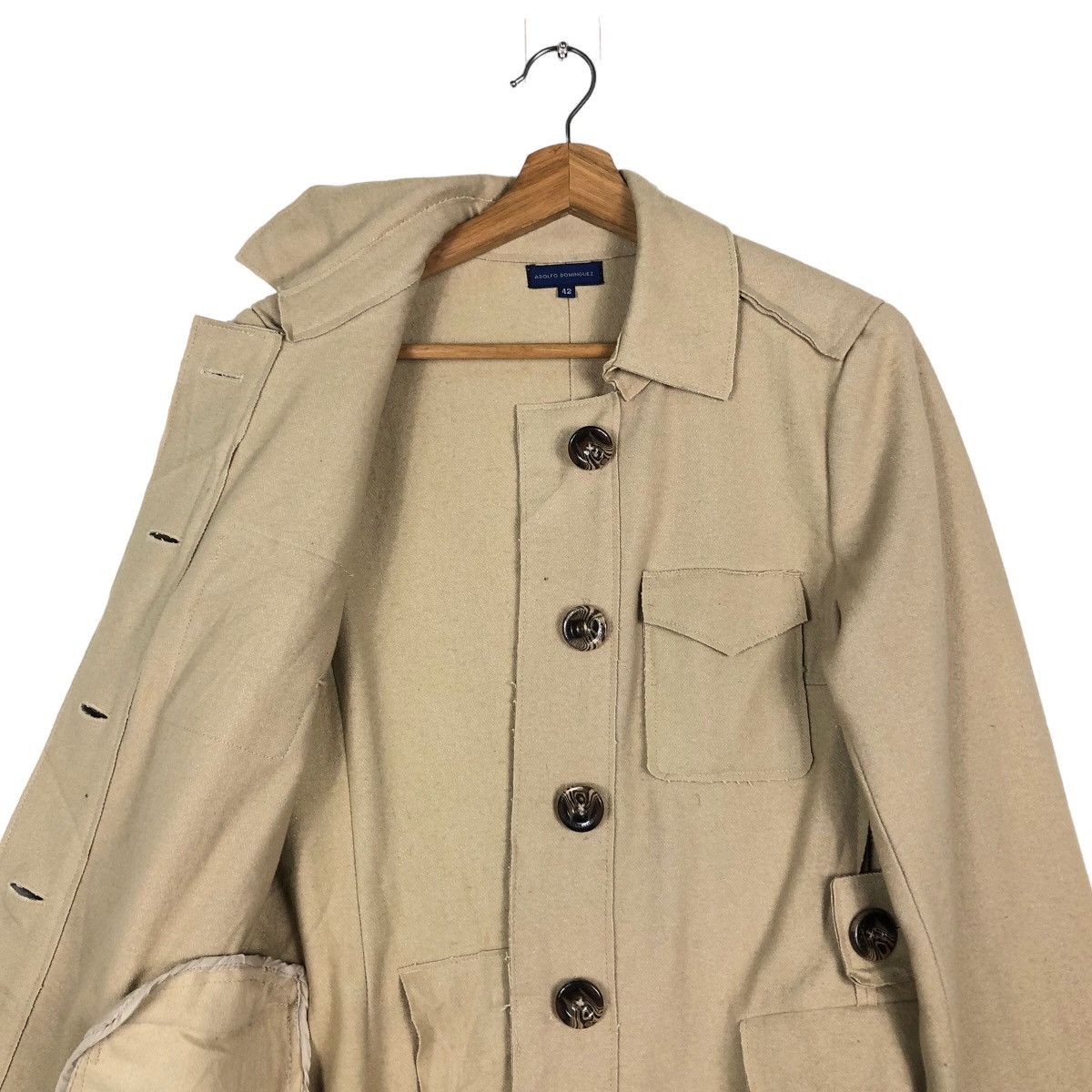 Adolfo Dominguez 🔥Vintage Biker Jacket Robed Adolfo Dominguez Double Breast Size US M / EU 48-50 / 2 - 12 Thumbnail