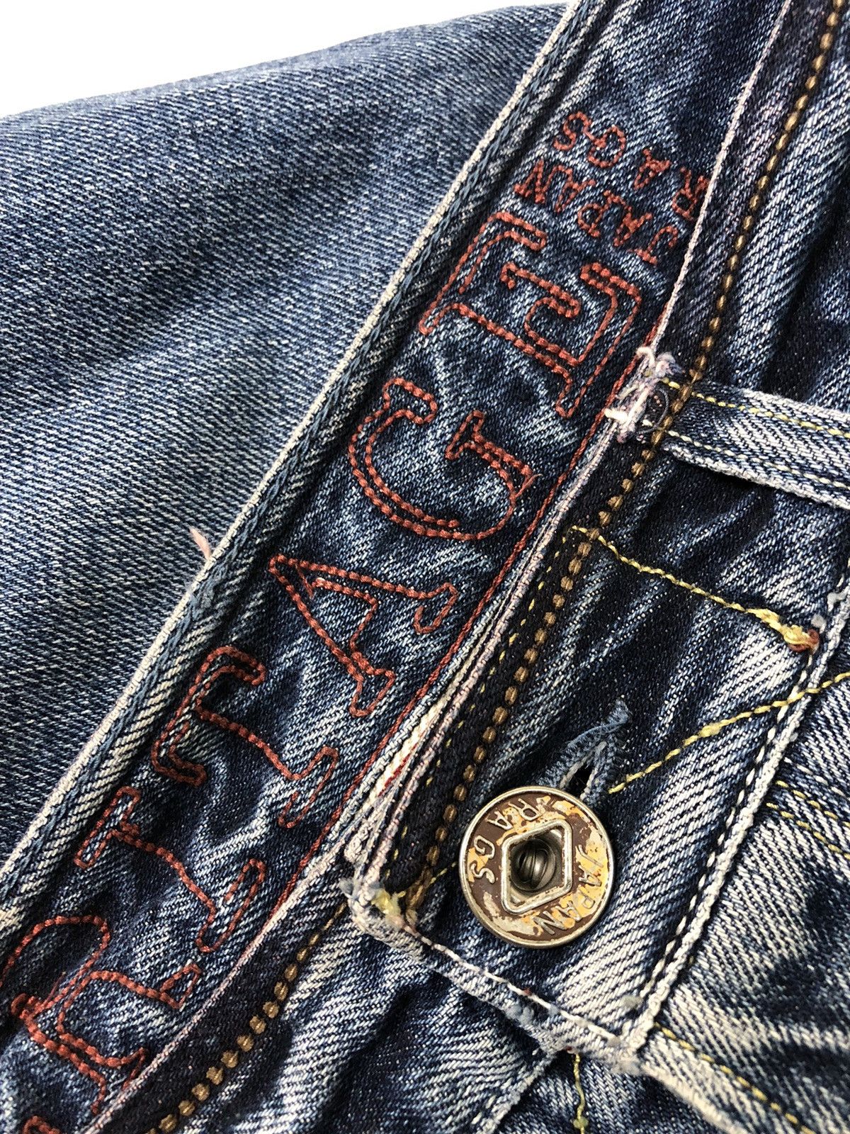 Japanese Brand Japan Rags Heritage Stone Washed Distressed Denim Jeans Size US 32 / EU 48 - 17 Thumbnail