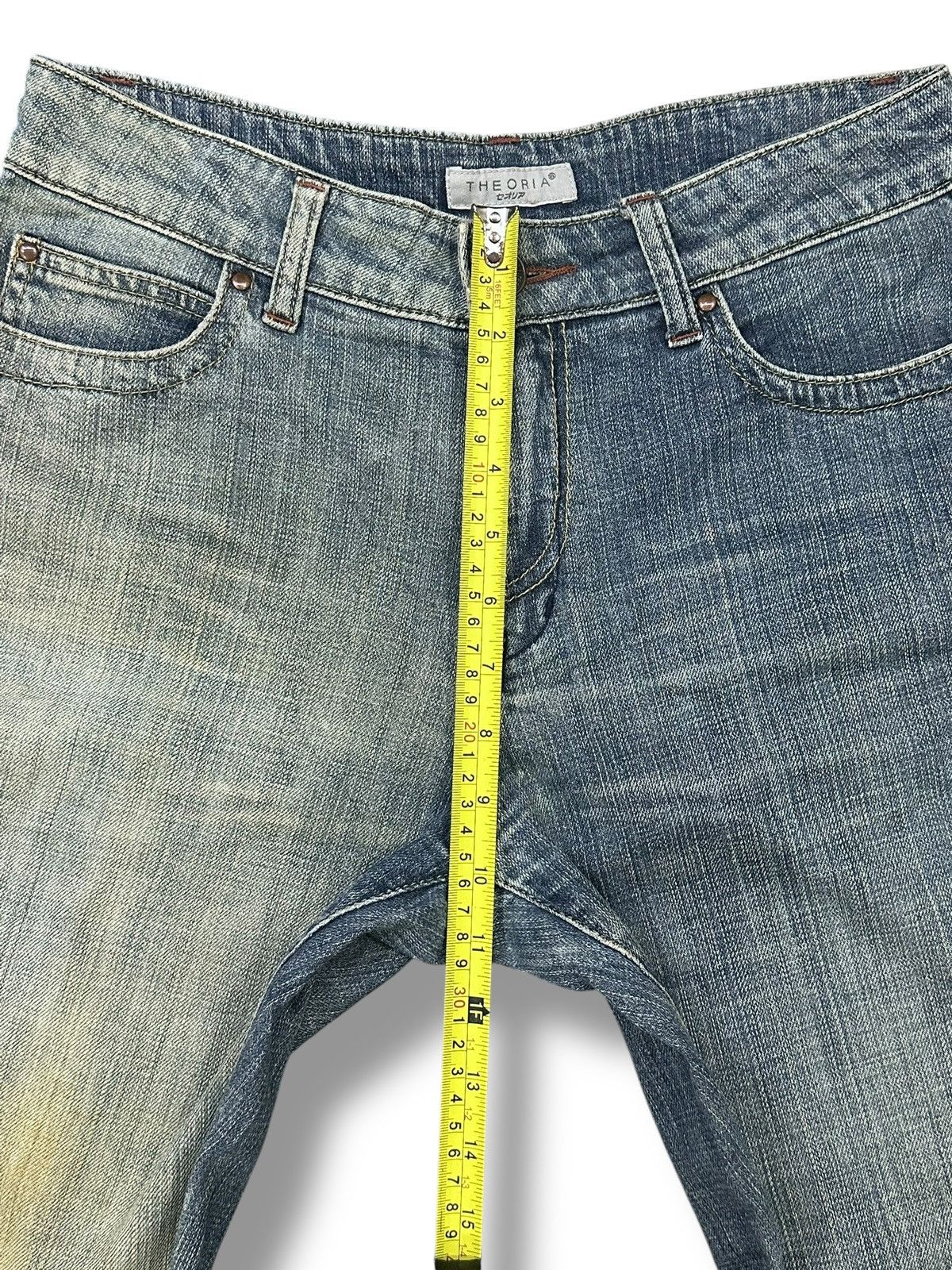 Japanese Brand Vintage Theoria Jeans With Flare Wideleg Style Faded Wash Size US 30 / EU 46 - 14 Thumbnail