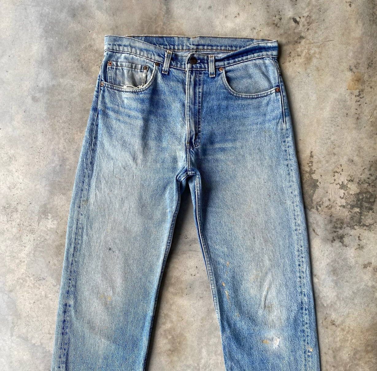 Levi's Vintage Clothing VINTAGE LEVI’S 505 MUDWASH - 90s USA 553 BUTTON STAMP W33 Size US 33 - 3 Thumbnail