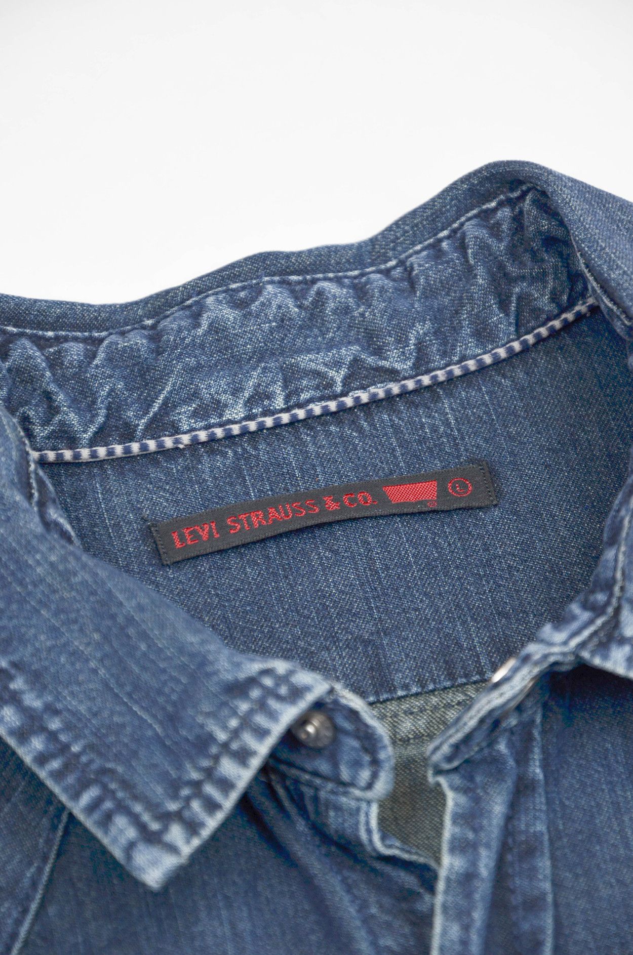 Levi's Levi’s Patched Western Denim Shirt – Made in Italy – L Size US L / EU 52-54 / 3 - 8 Thumbnail
