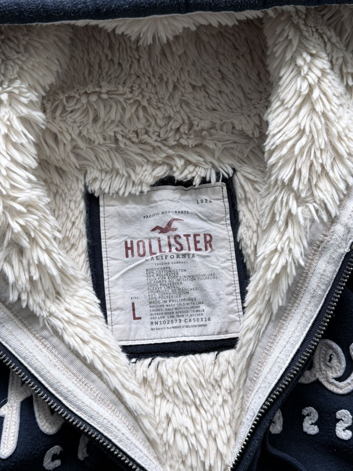 Hollister 2000s Y2K Hollister Fur Zip Hoodie Size US S / EU 44-46 / 1 - 5 Thumbnail