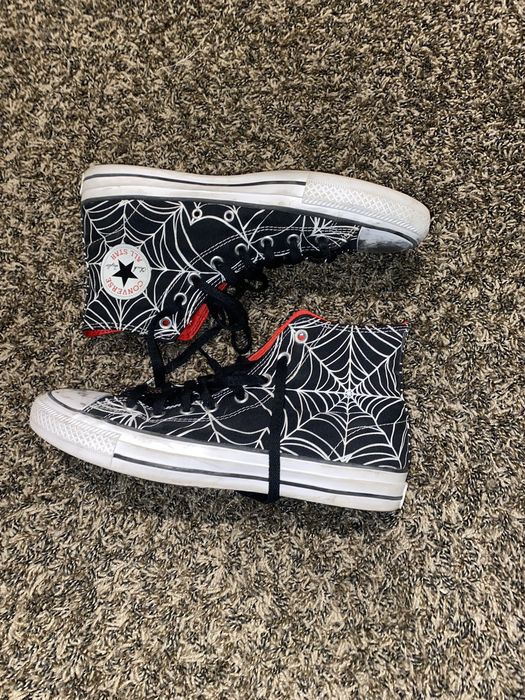 Converse spider web converse hi tops Grailed