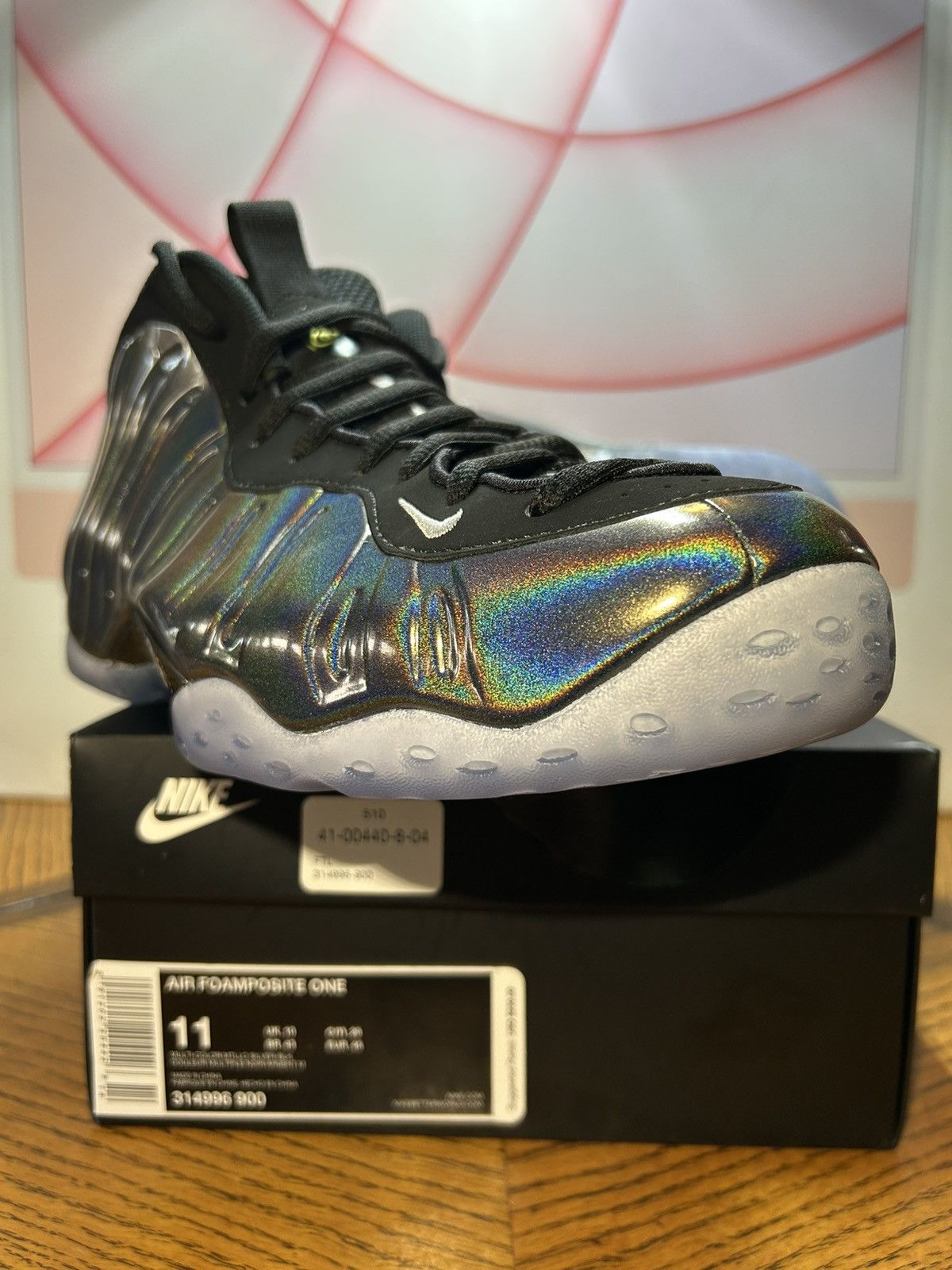 Nike Size 11 - Nike Air Foamposite One Hologram 2015 NEW Size US 11 / EU 44 - 10 Thumbnail