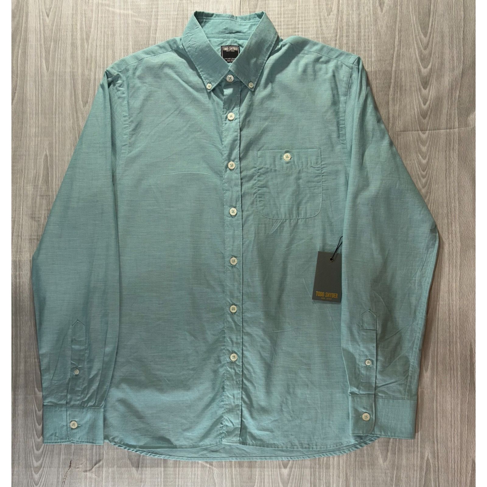 Todd Snyder Todd Snyder tropez cotton button down Shirt size M color tur Size US M / EU 48-50 / 2 - 1 Thumbnail