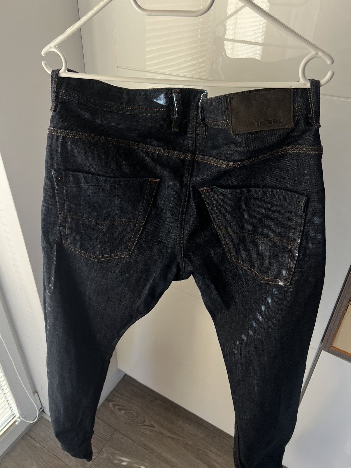 Diesel Diesel Avant Garde Krooley Regular Slim-Carrot Selvage Jeans Size US 33 - 8 Thumbnail