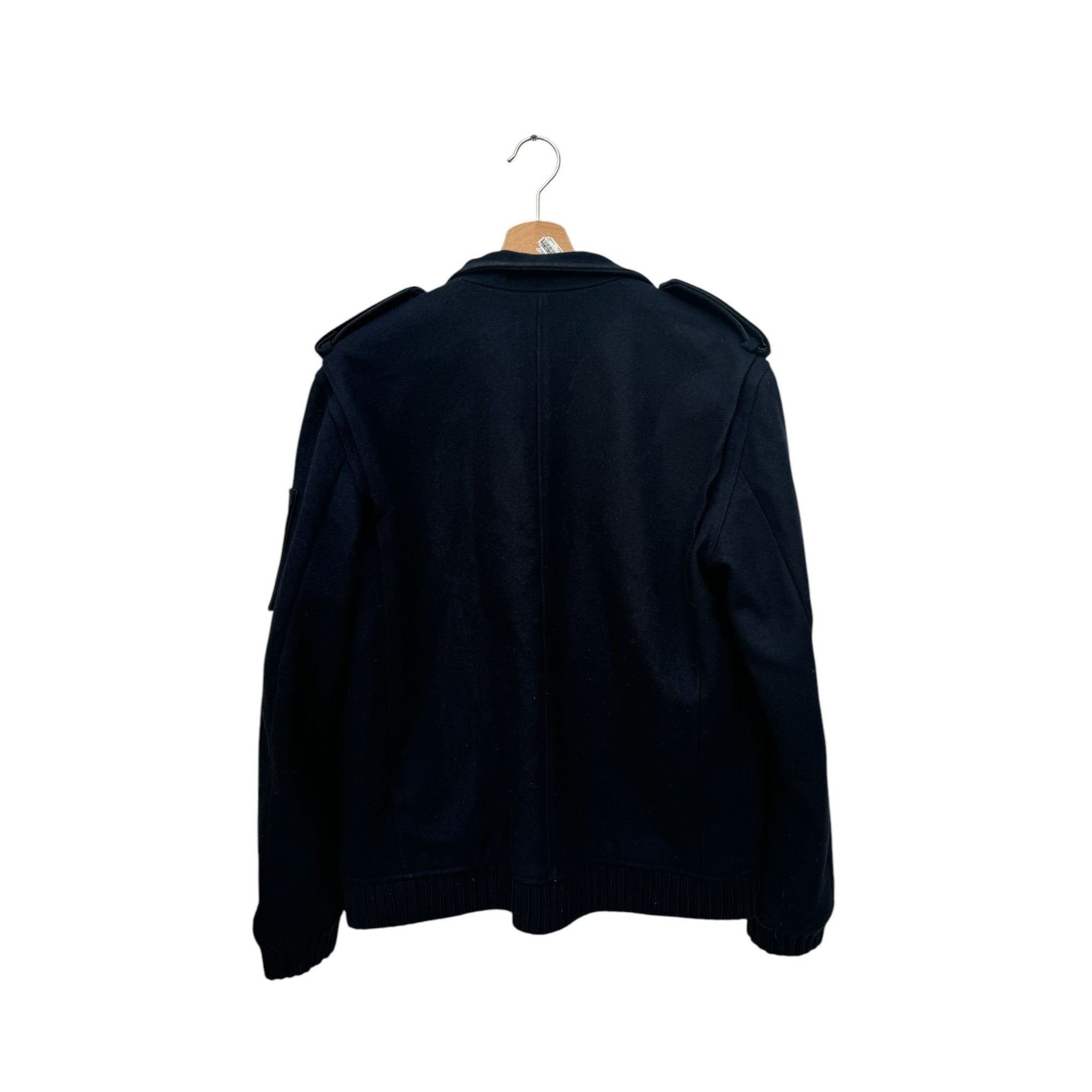 A.P.C. Navy Wool Bomber Jacket Size US L / EU 52-54 / 3 - 3 Thumbnail