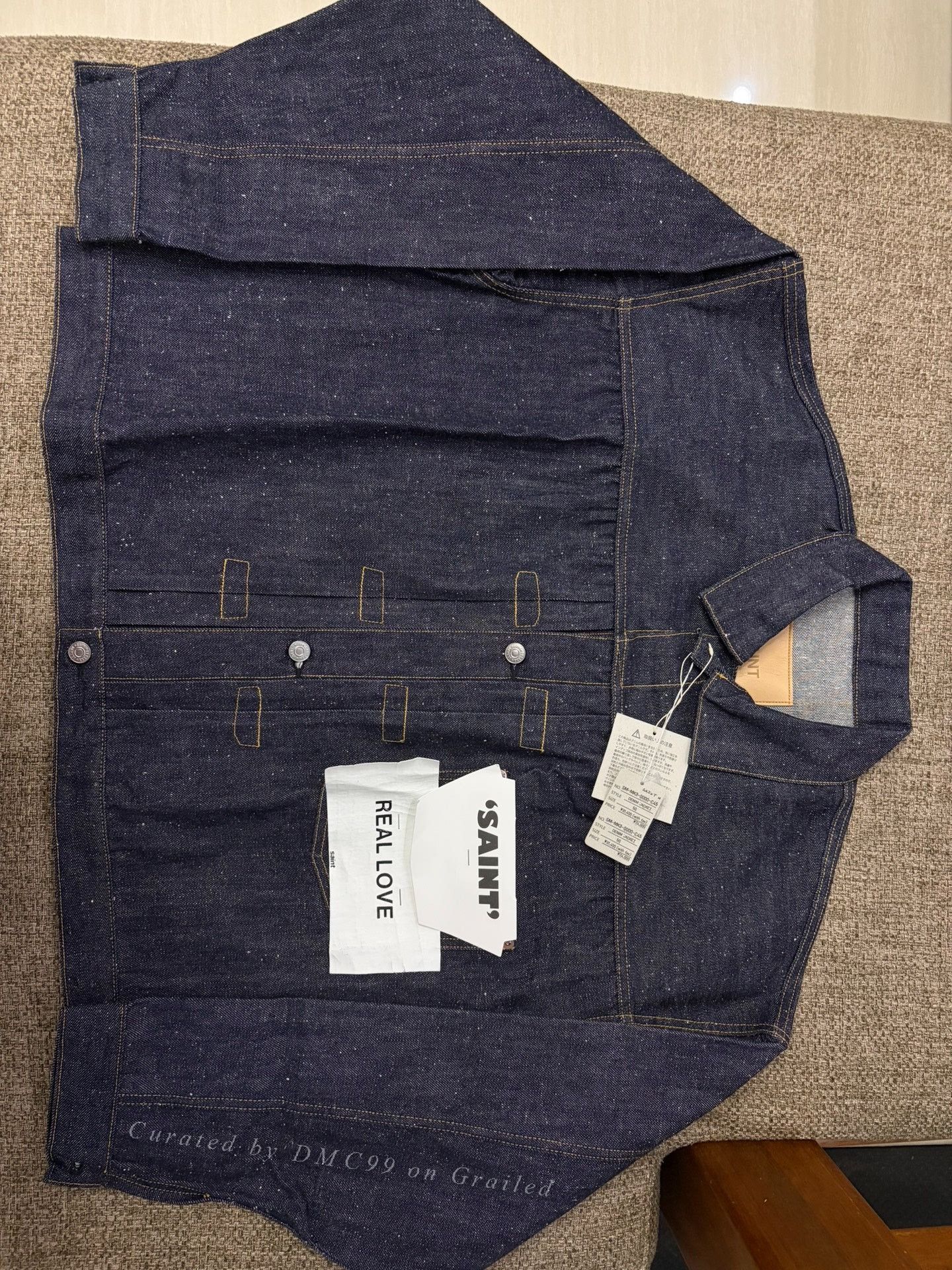 Saint Michael SAINT MICHAEL x berberjin T-back Denim Jacket Size US M / EU 48-50 / 2 - 1 Thumbnail