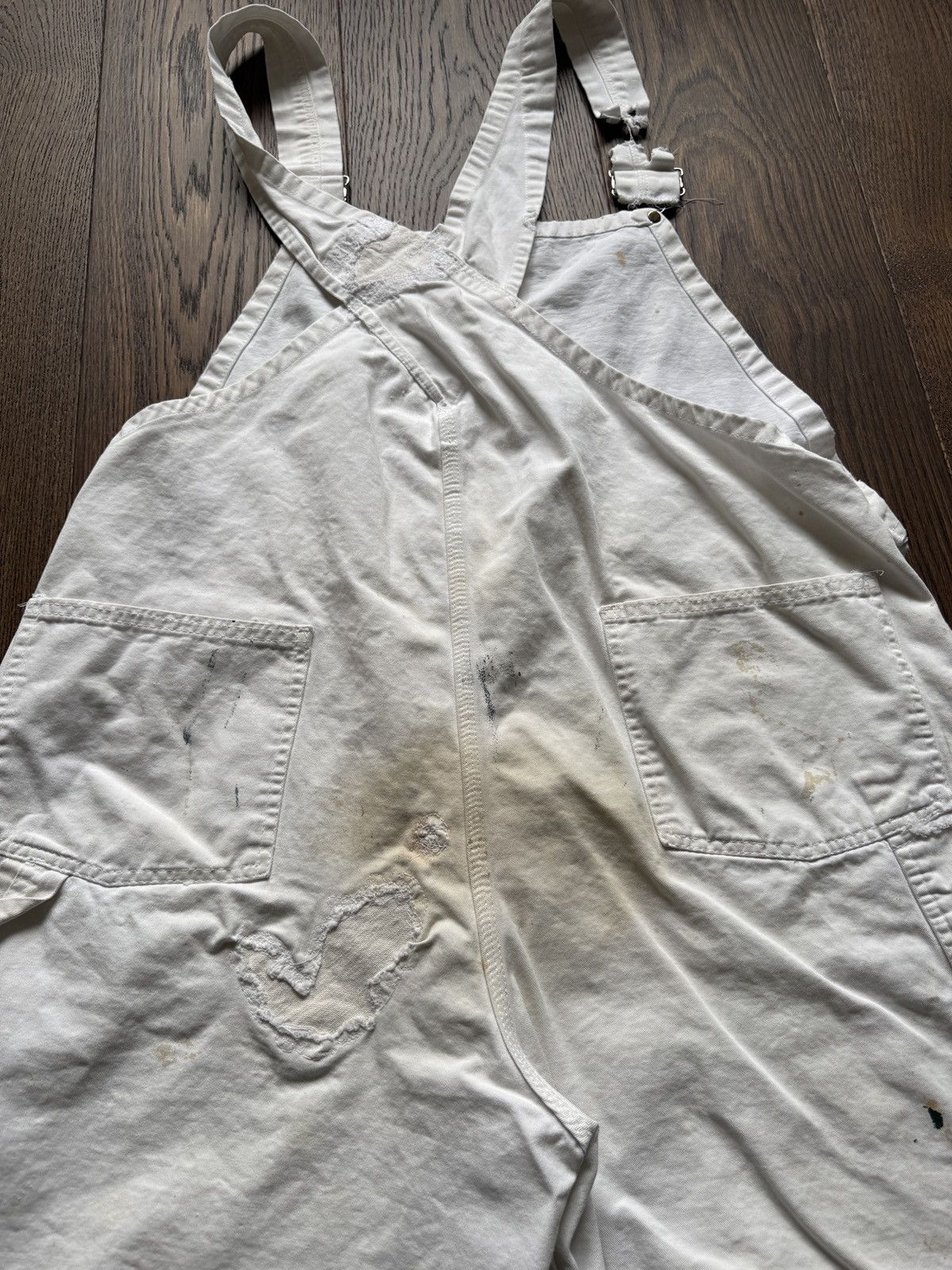 Vintage Vintage Universal Chicago Thrashed Painter Overall Shorts Size US 40 / EU 56 - 9 Thumbnail