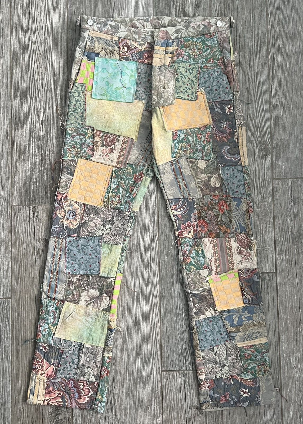 Comme des Garcons × Comme des Garcons Homme × Comme des Garcons Homme Plus 1999 Comme Des Garçons Homme Plus Gobelin Patchwork Pants Size US 32 / EU 48 - 2 Thumbnail