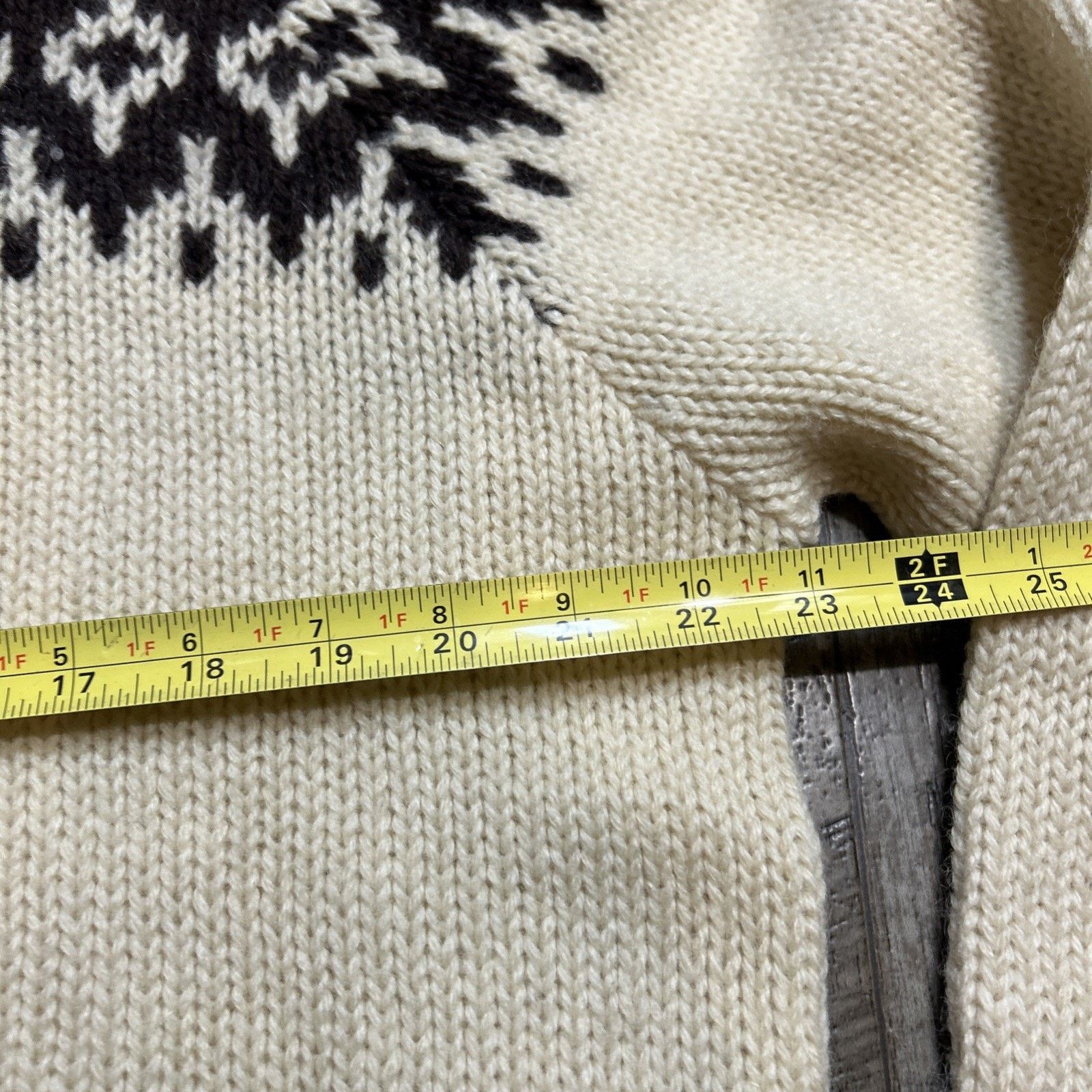 Pendleton VTG 70's Pendleton Earthen Cream Brown Wool Sweater Size US L / EU 52-54 / 3 - 5 Thumbnail
