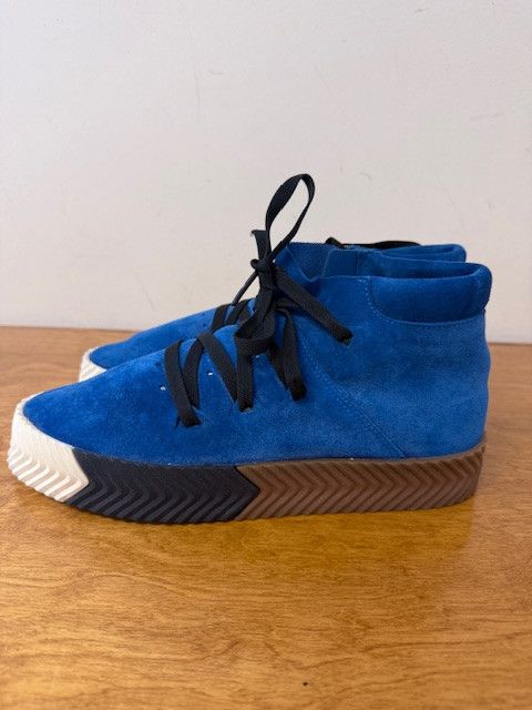 Adidas × Alexander Wang Adidas x Alexander Wang AW Skate Mid Blue Suede (AC6849) Size US 7.5 / EU 40-41 - 3 Thumbnail